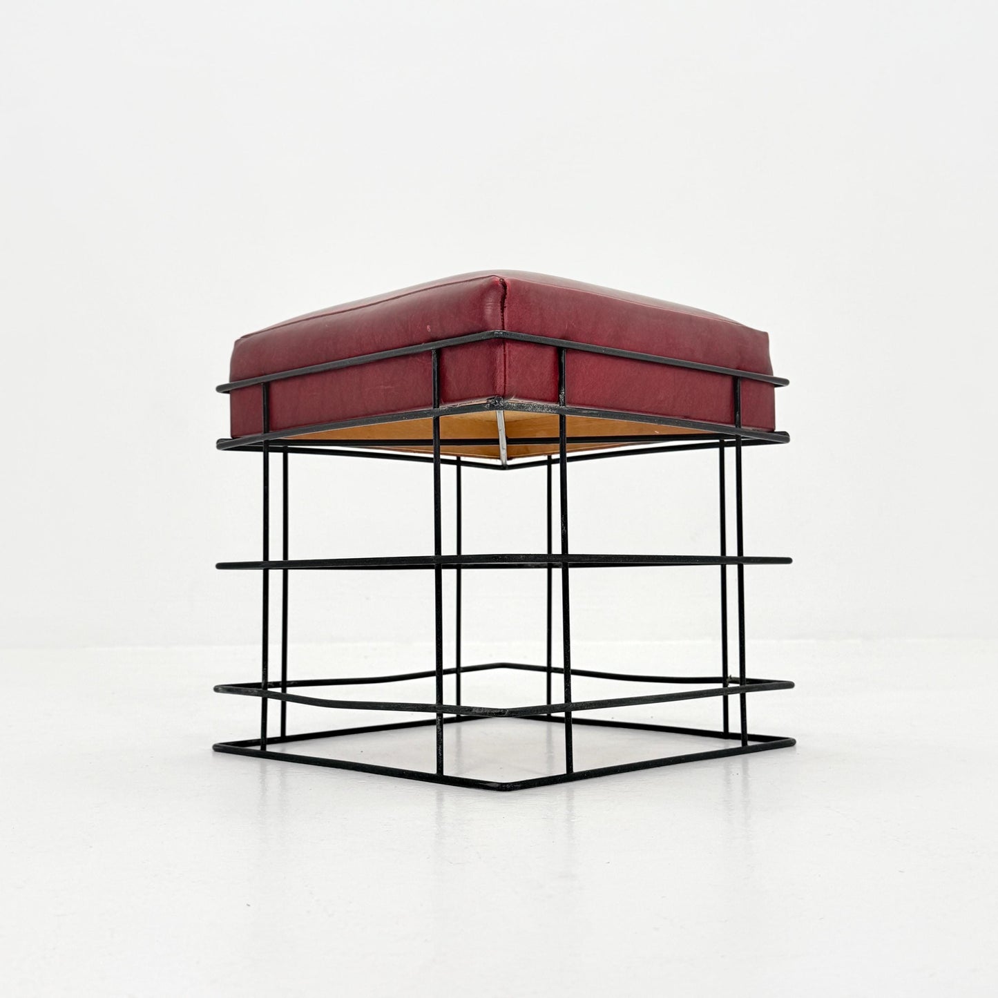 Mid Century T1 Square Wire Stool by Verner Panton – 1980s