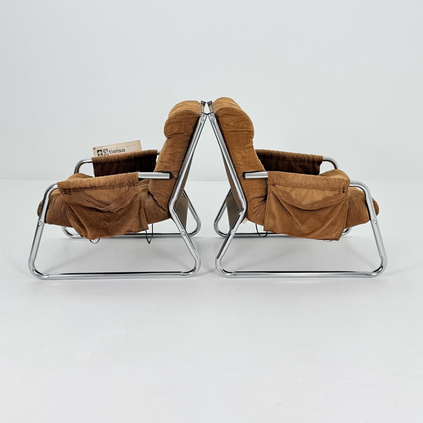 Rare Set of 2 Mid century lounge chairs By Gillis Lundgren Ikea Hoss Sweden 1970s