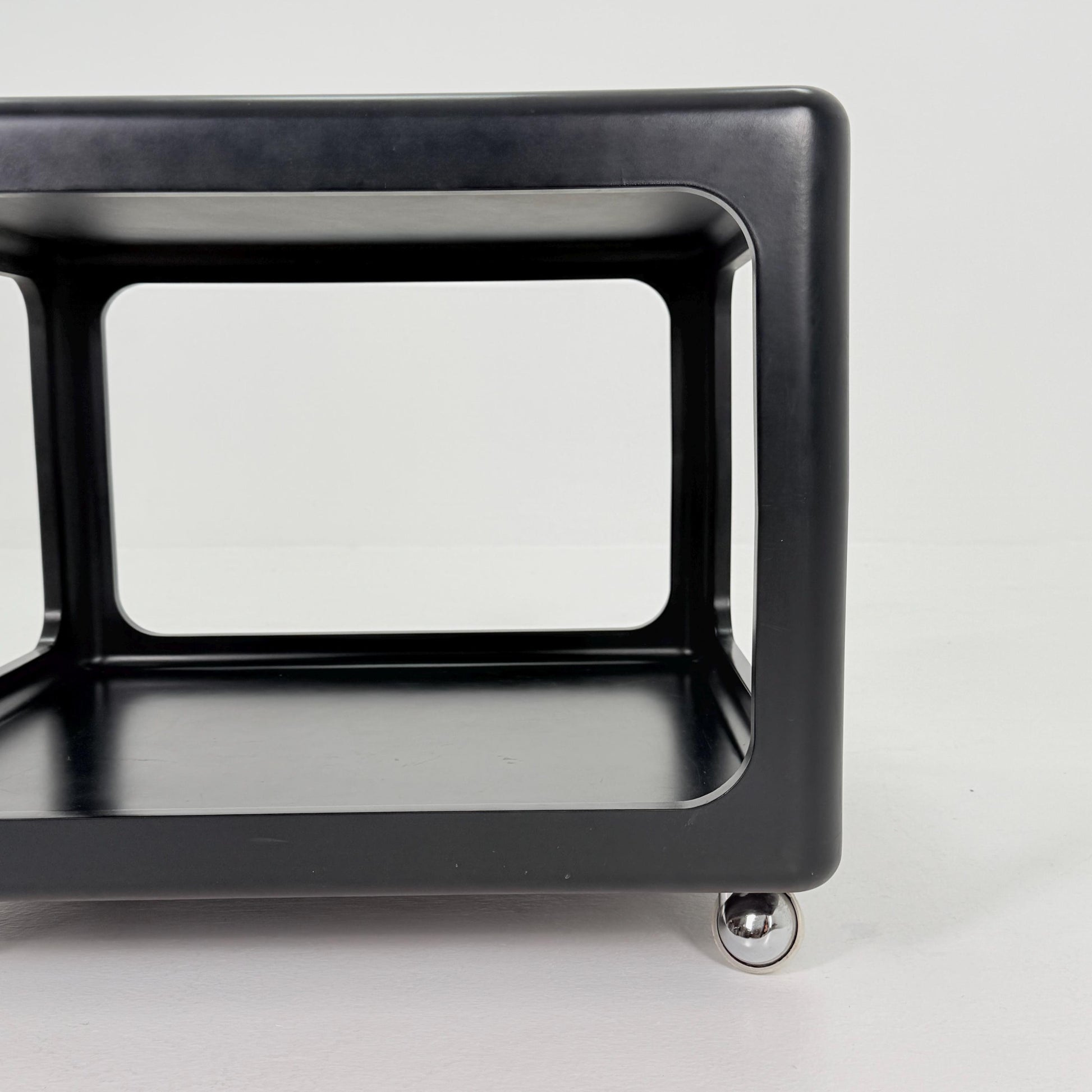 Mid century Space Age black Coffee Table by Peter Ghyczy for Horn Germany , 1970s