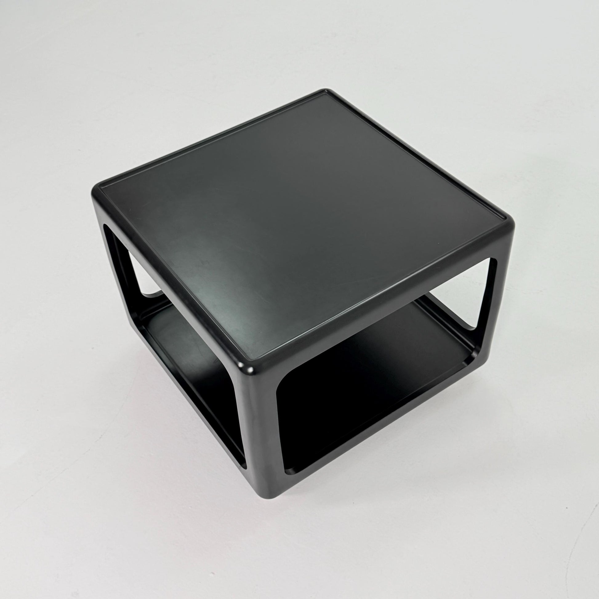 Mid century Space Age black Coffee Table by Peter Ghyczy for Horn Germany , 1970s