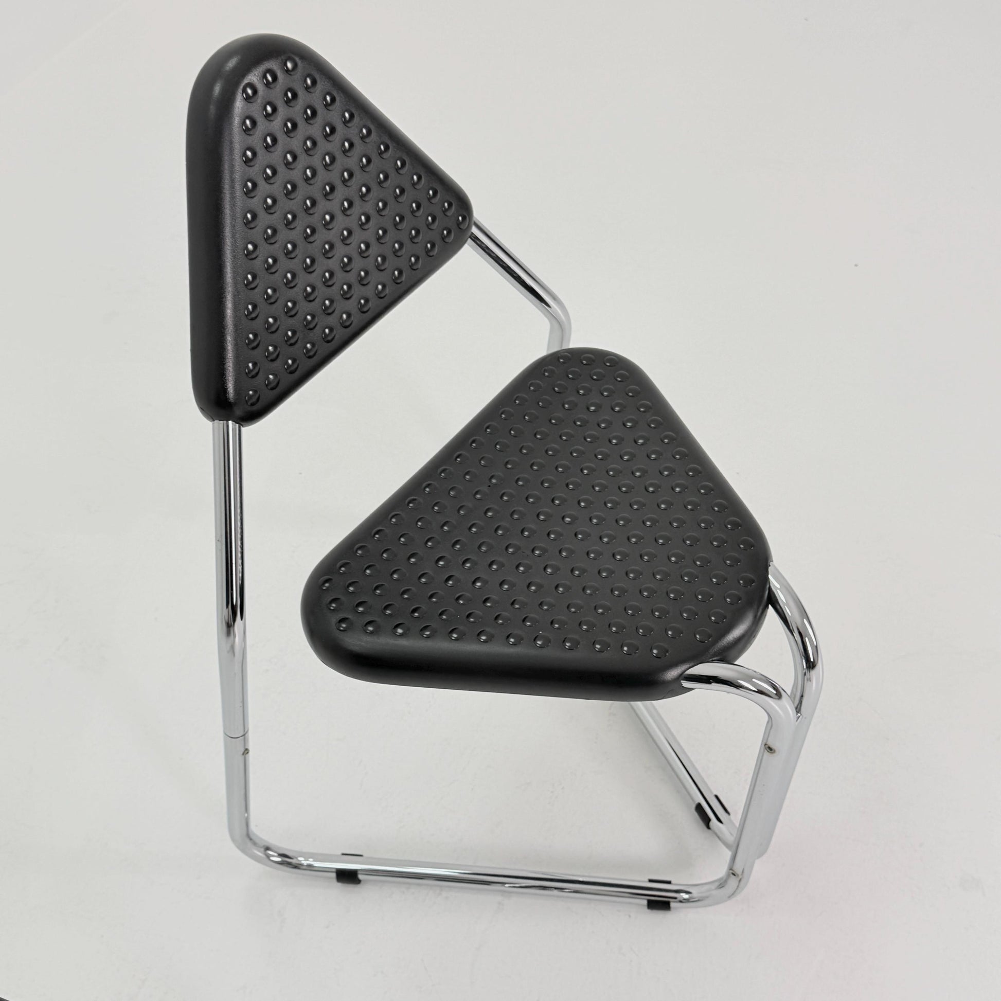 Set of 2 Memphis Style Triangular Dining Chairs, 1980s Germany