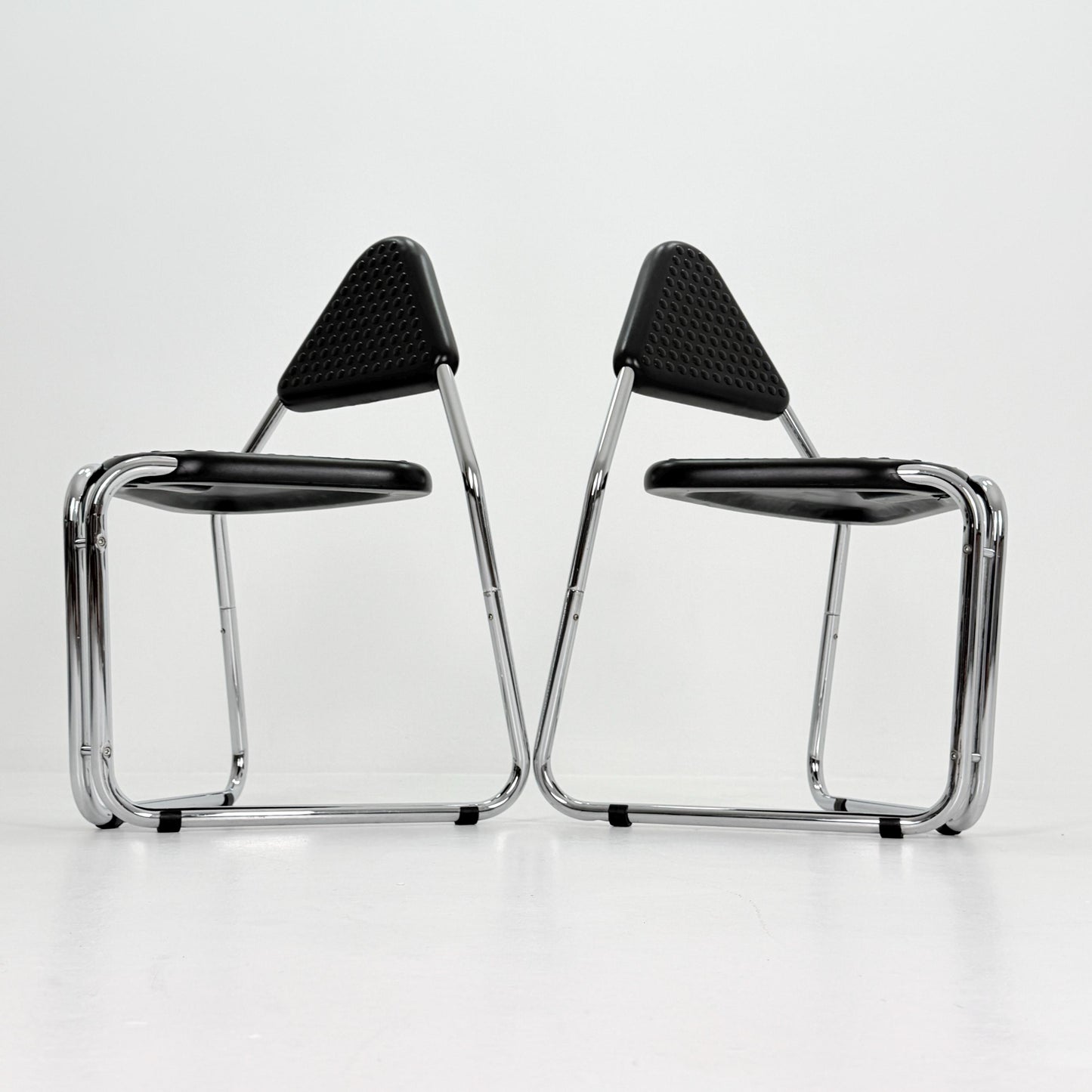 Set of 2 Memphis Style Triangular Dining Chairs, 1980s Germany