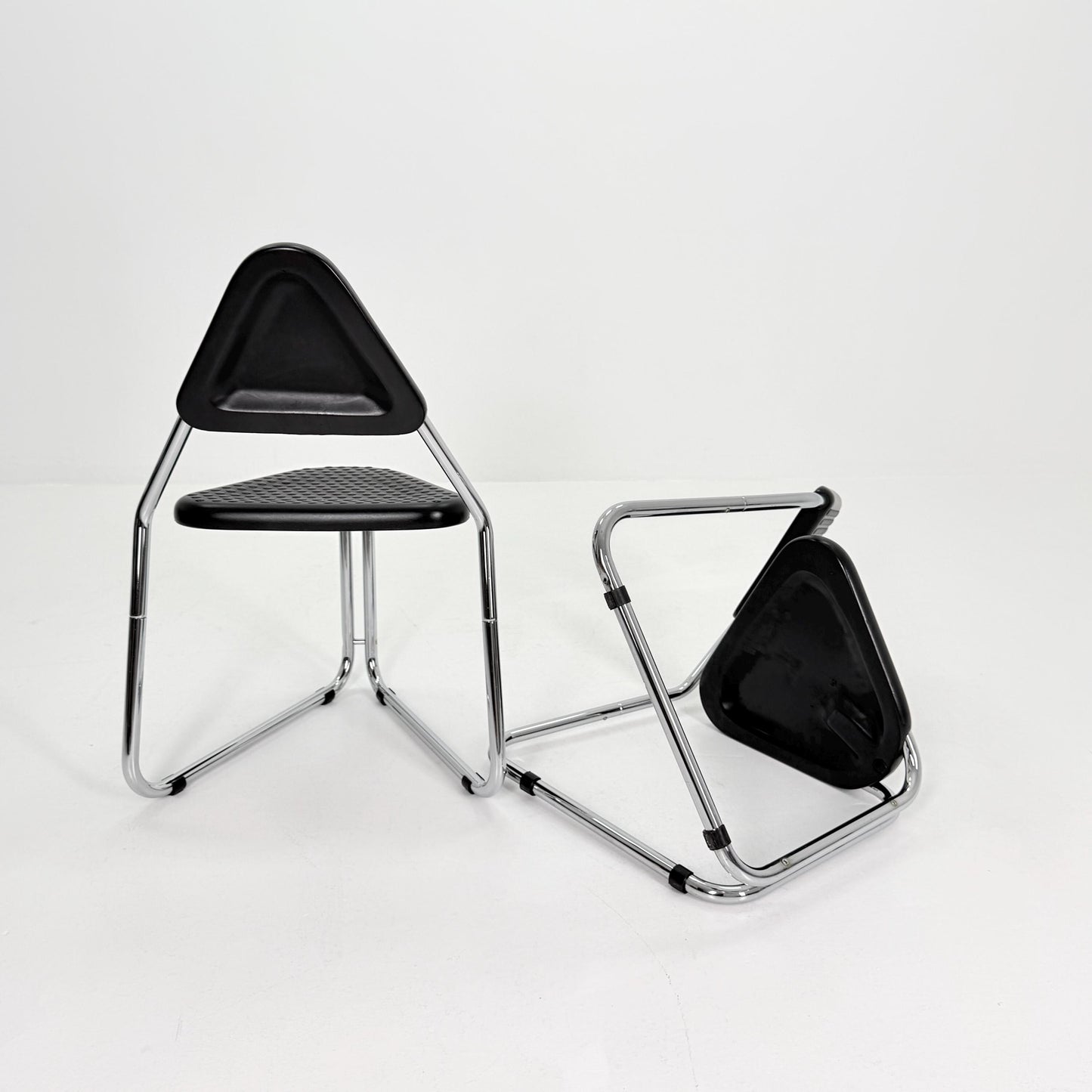 Set of 4 Memphis Style Triangular Dining Chairs, 1980s Germany