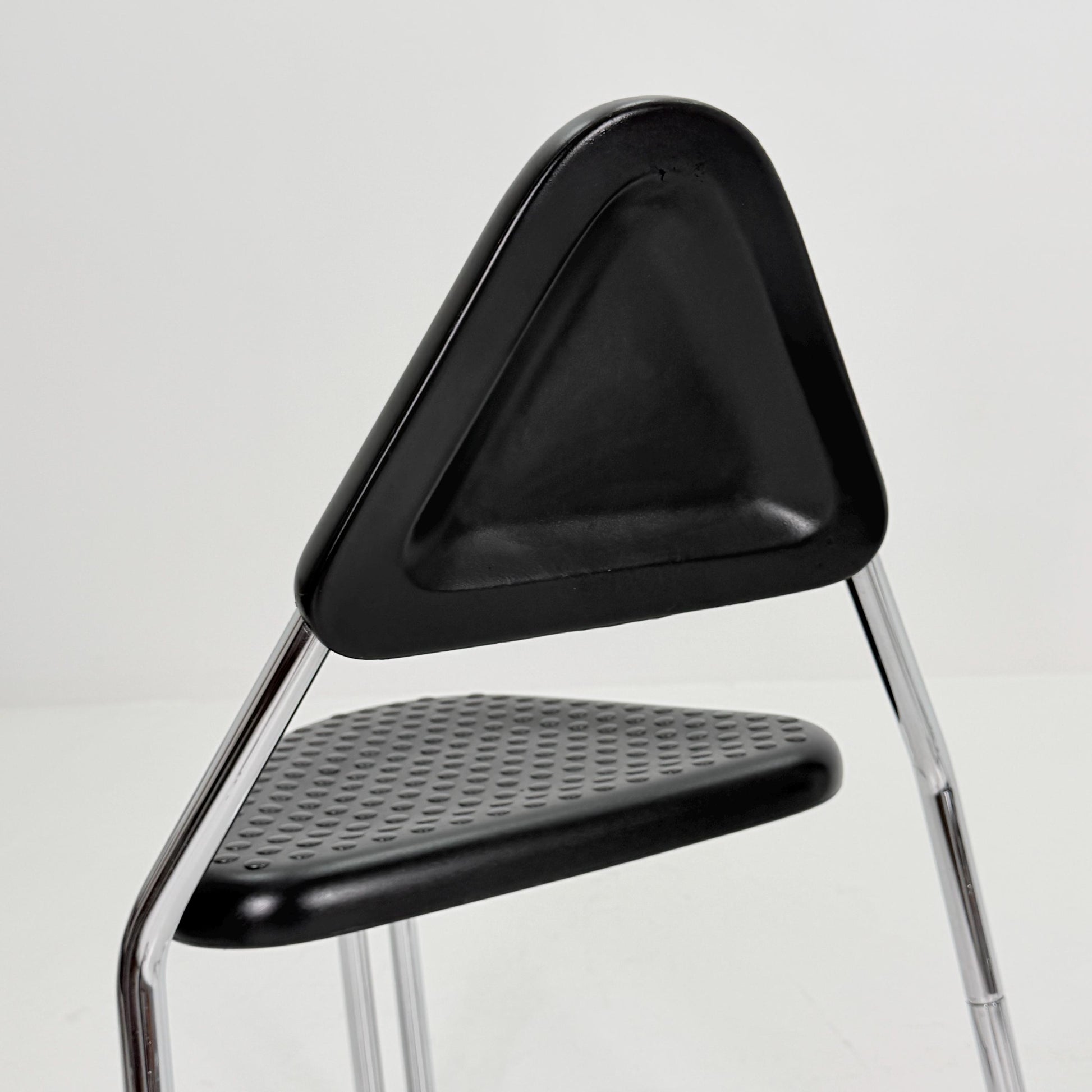Set of 8 Memphis Style Triangular Dining Chairs, 1980s Germany