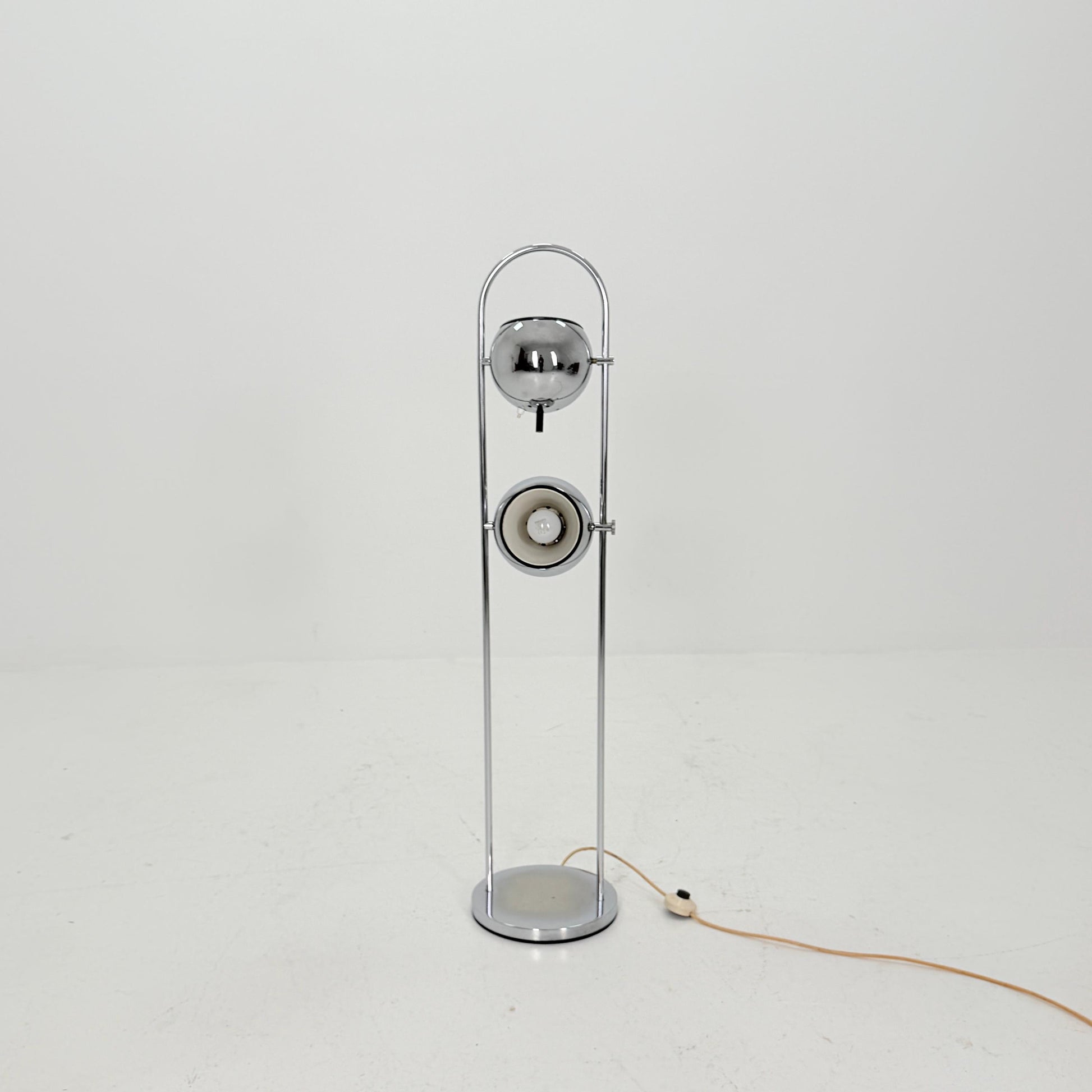 Mid Century Chrome Floor Lamp by Goffredo Reggiani for Reggiani, Italy 1970s