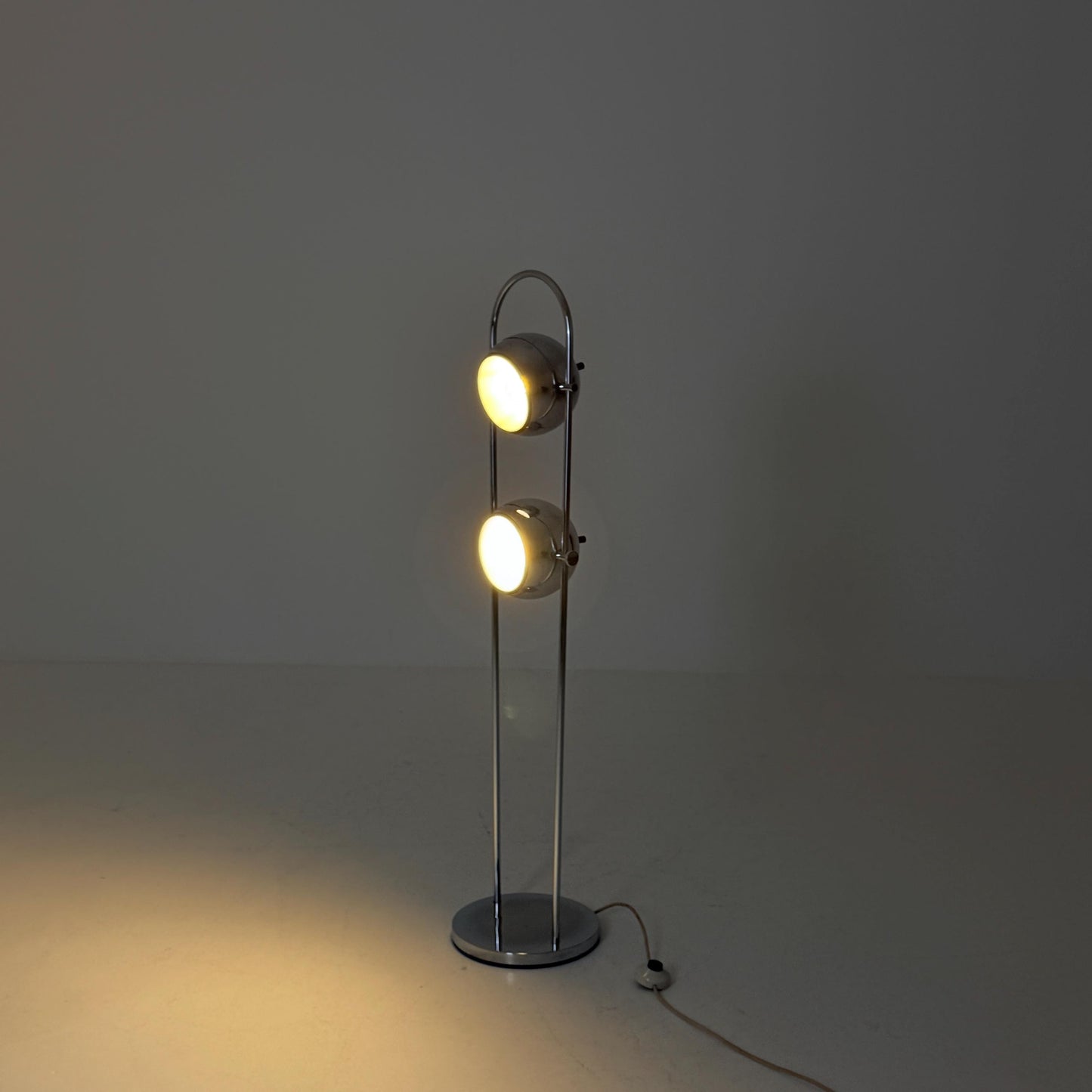 Mid Century Chrome Floor Lamp by Goffredo Reggiani for Reggiani, Italy 1970s