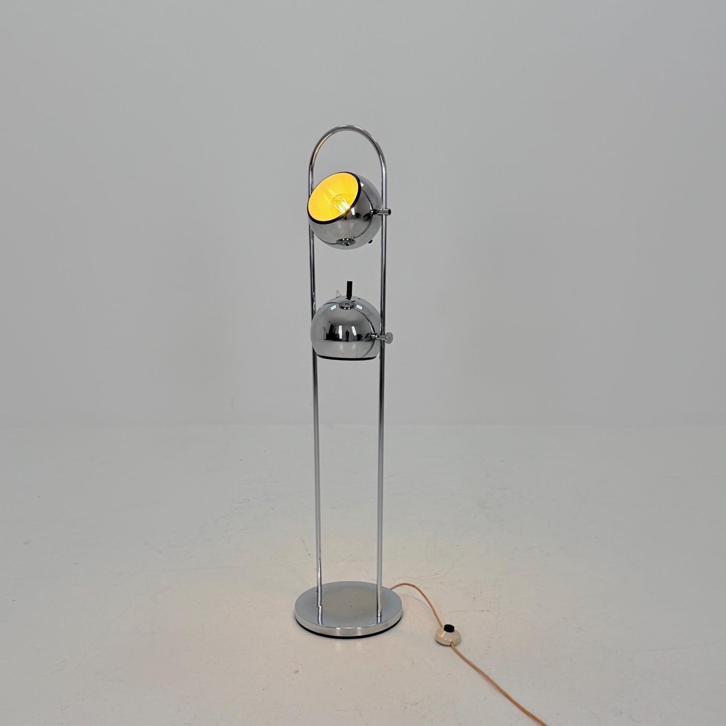 Mid Century Chrome Floor Lamp by Goffredo Reggiani for Reggiani, Italy 1970s