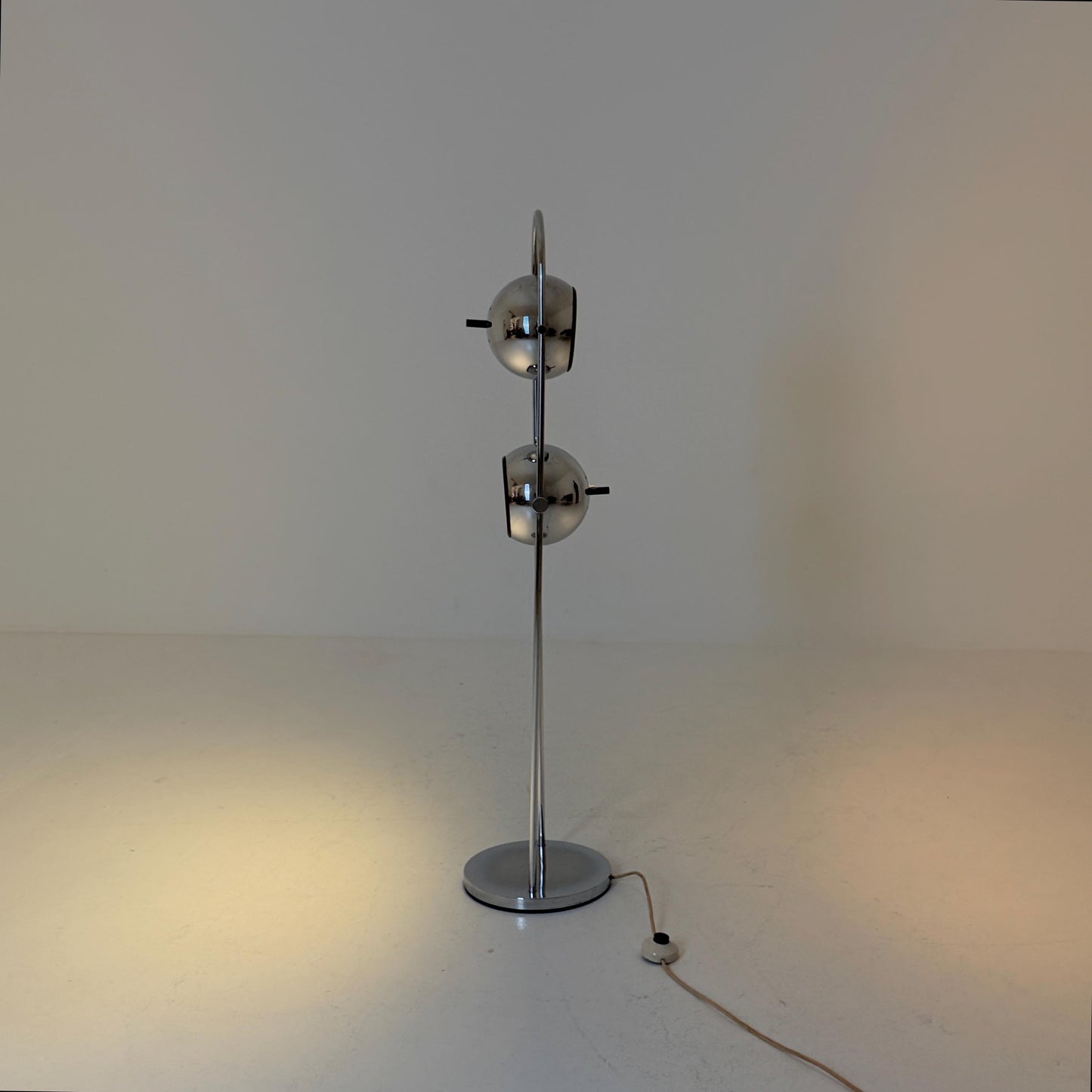 Mid Century Chrome Floor Lamp by Goffredo Reggiani for Reggiani, Italy 1970s