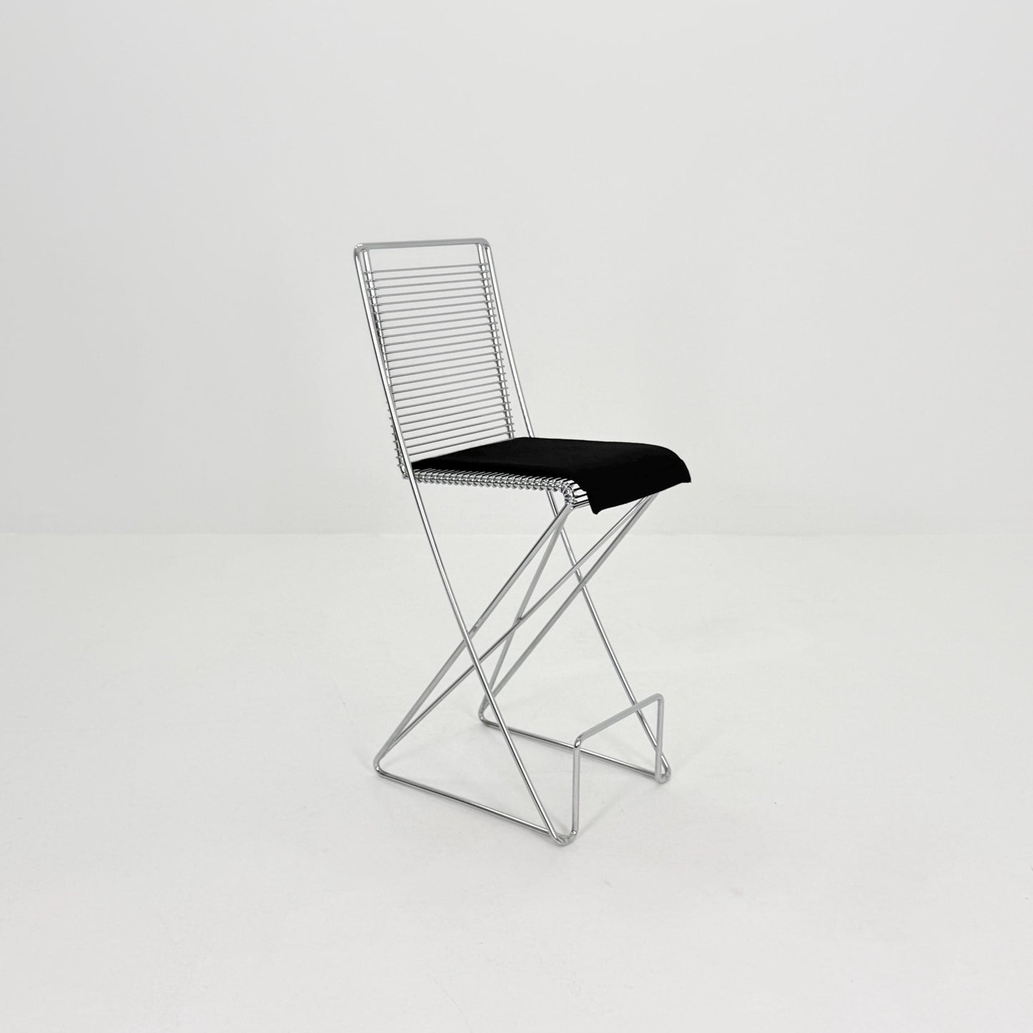 Mid century Postmodern Cross-Cantilever Bar Stool by Till Behrens, Germany 1980s