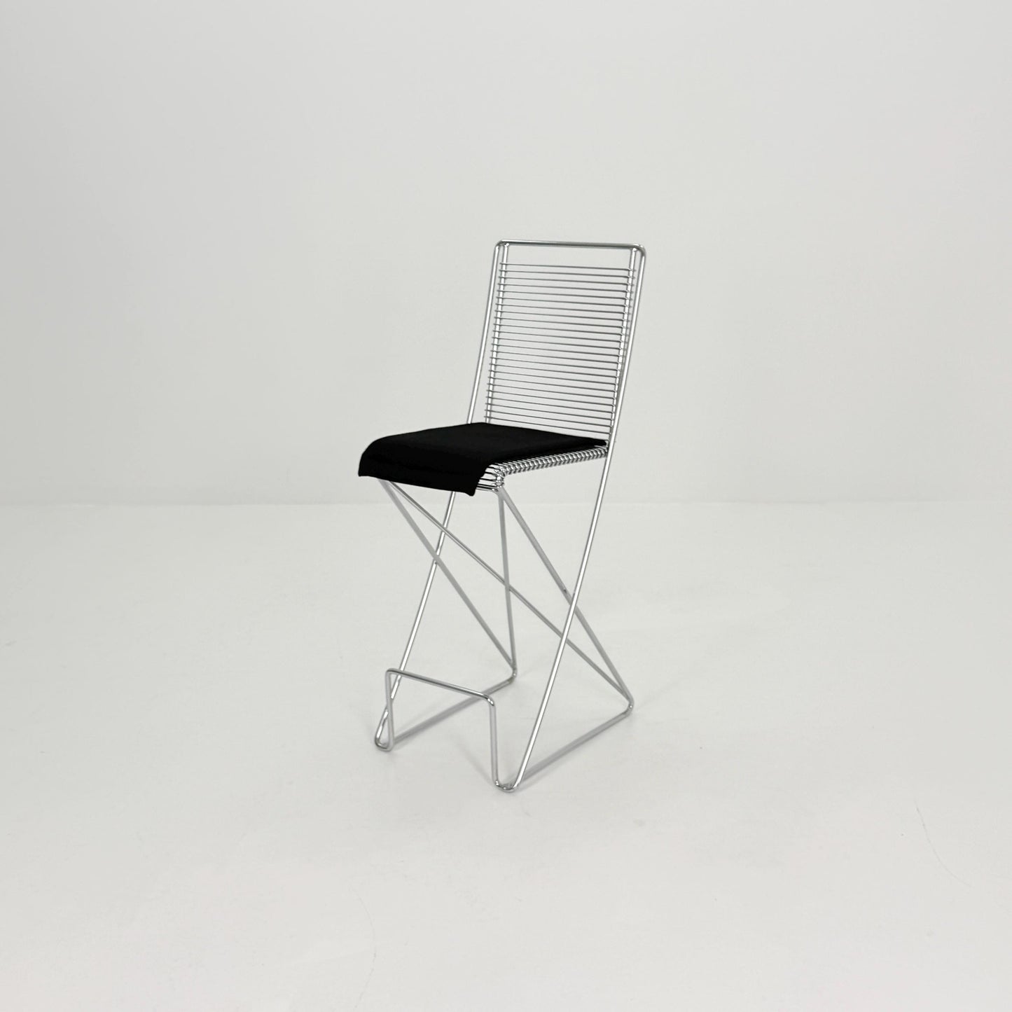 Mid century Postmodern Cross-Cantilever Bar Stool by Till Behrens, Germany 1980s