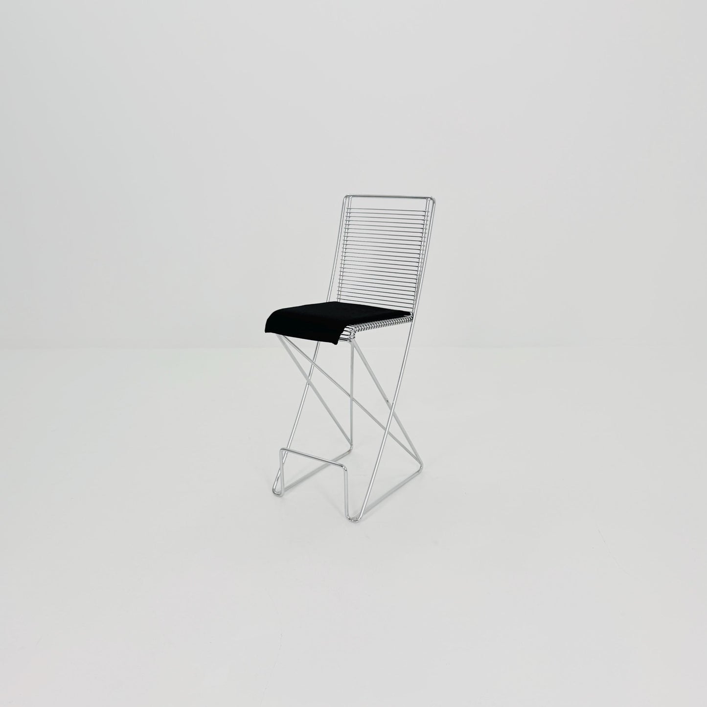 Mid century Postmodern Cross-Cantilever Bar Stool by Till Behrens, Germany 1980s