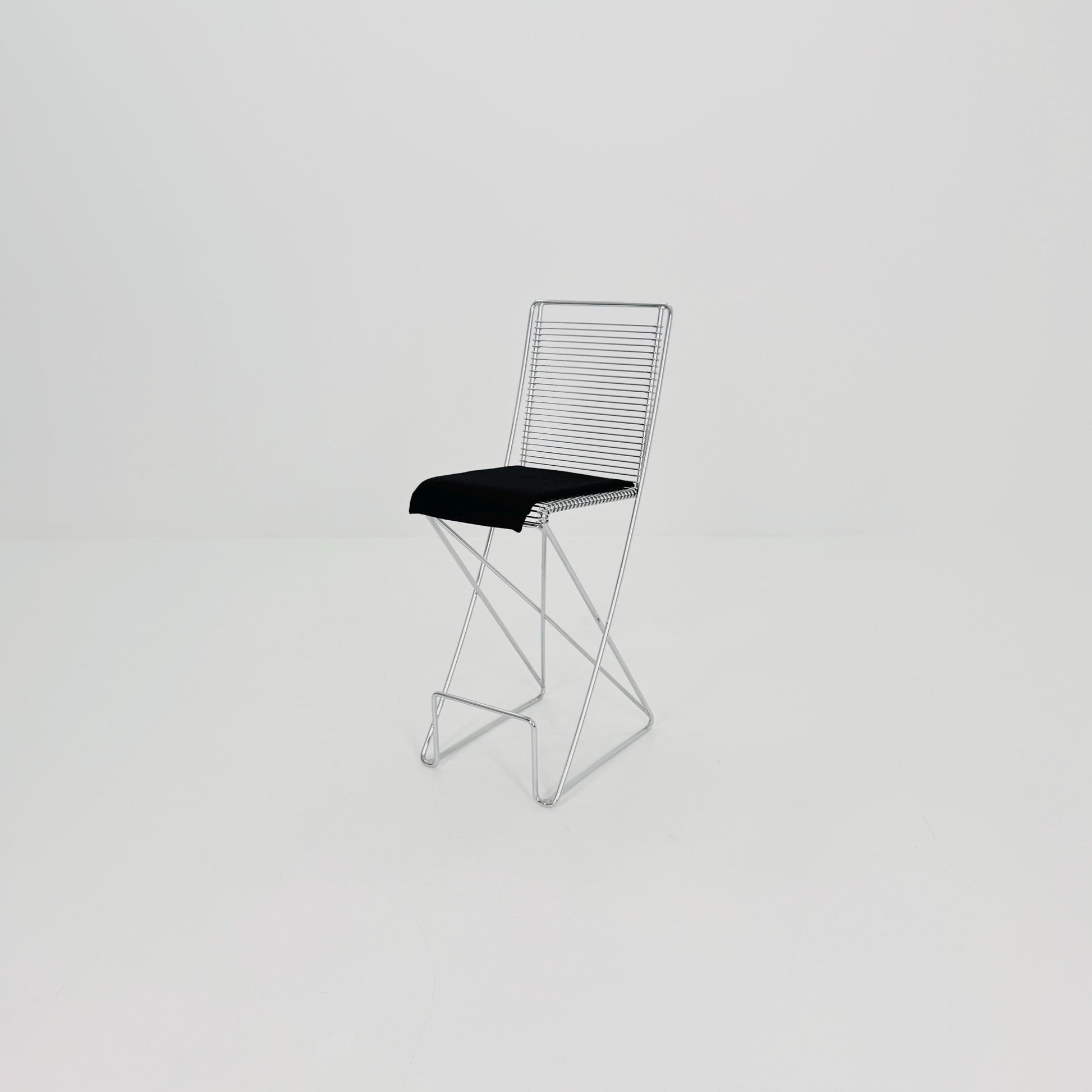 Mid century Postmodern Cross-Cantilever Bar Stool by Till Behrens, Germany 1980s