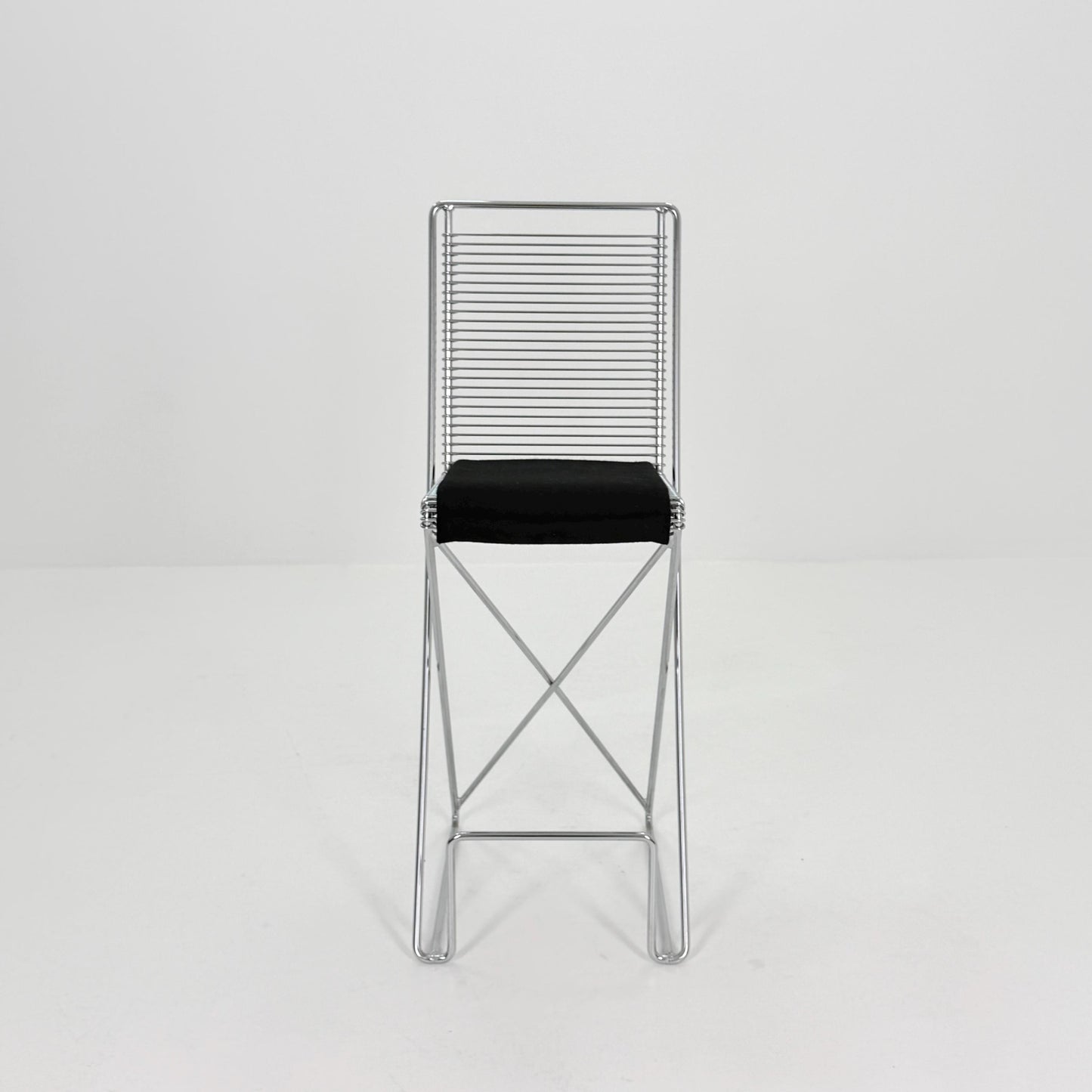 Mid century Postmodern Cross-Cantilever Bar Stool by Till Behrens, Germany 1980s
