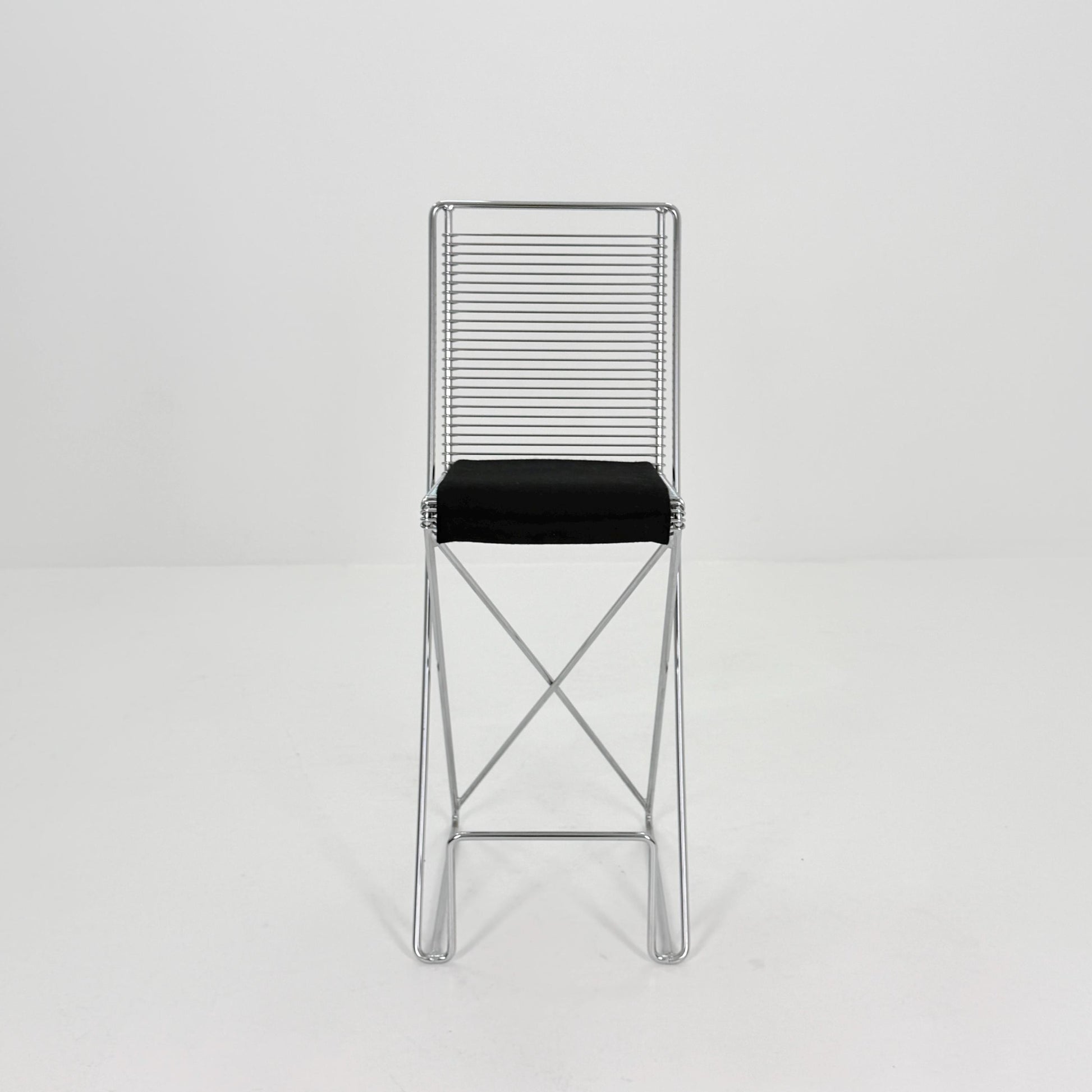 Mid century Postmodern Cross-Cantilever Bar Stool by Till Behrens, Germany 1980s