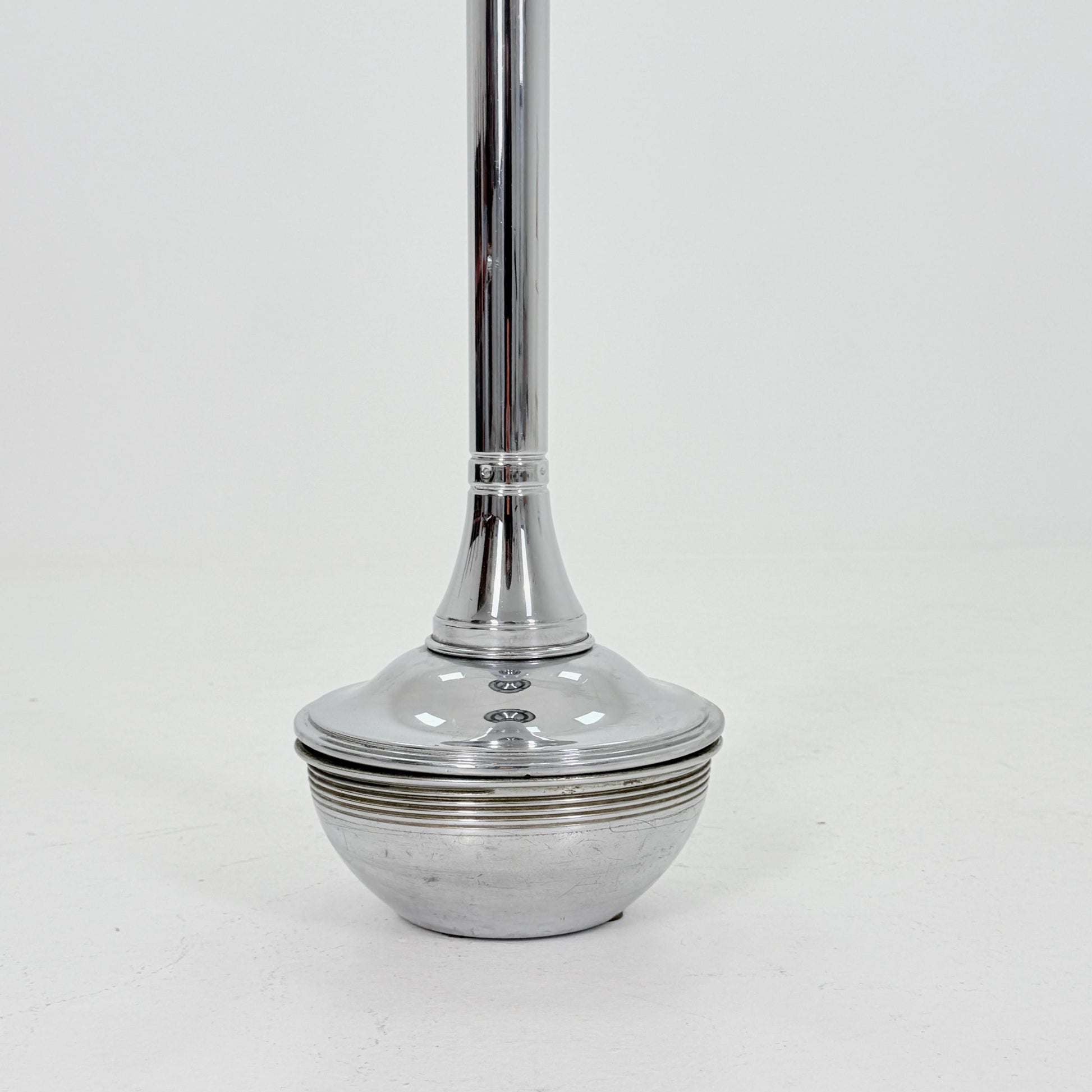 Mid century chrome ashtray stand, attributed to Demeyere, Italy , 1980s