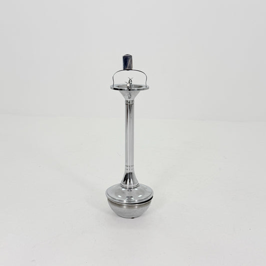 Mid century chrome ashtray stand, attributed to Demeyere, Italy , 1980s