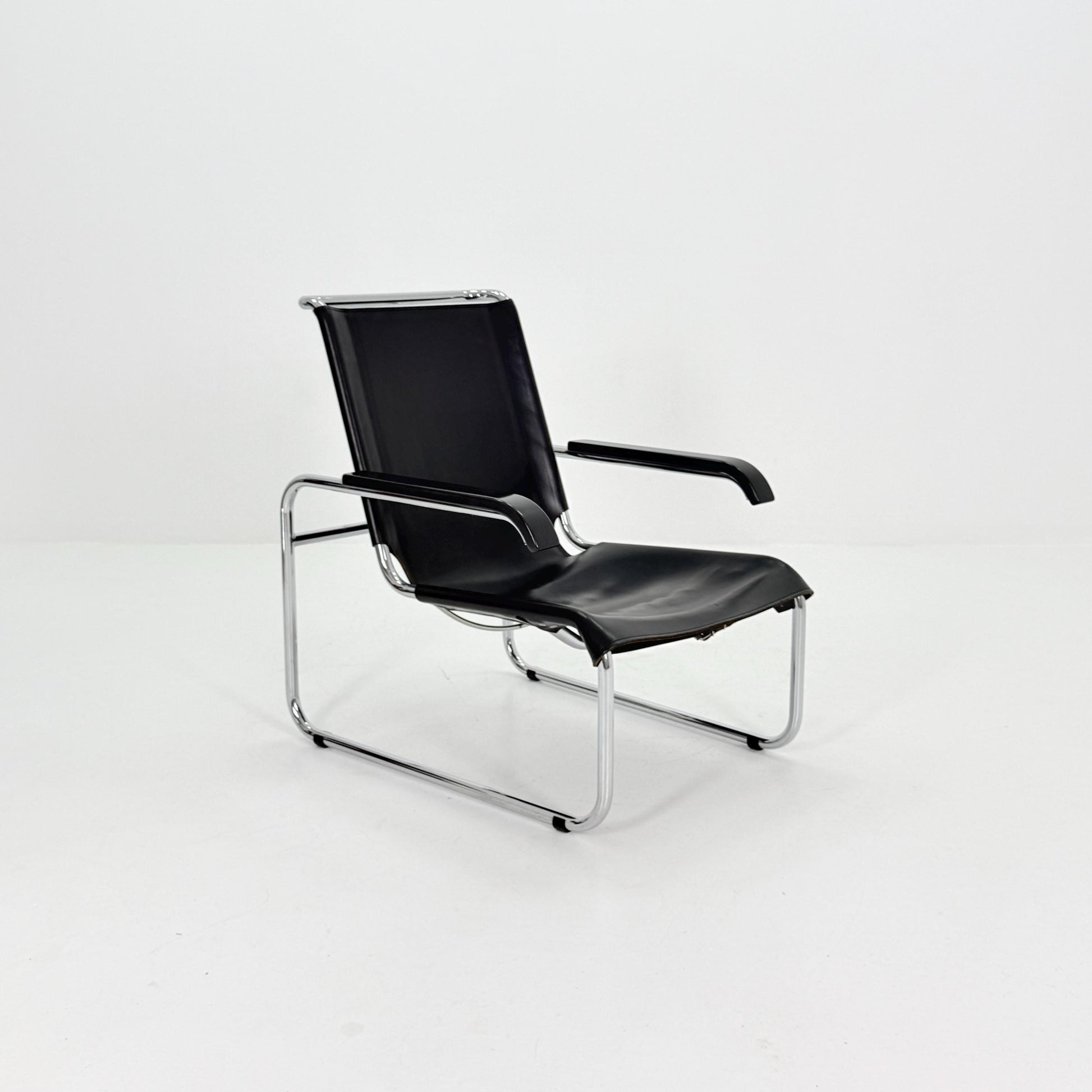 Mid century Bauhaus B35 Lounge Chair by Marcel Breuer for Thonet Germany 1970s