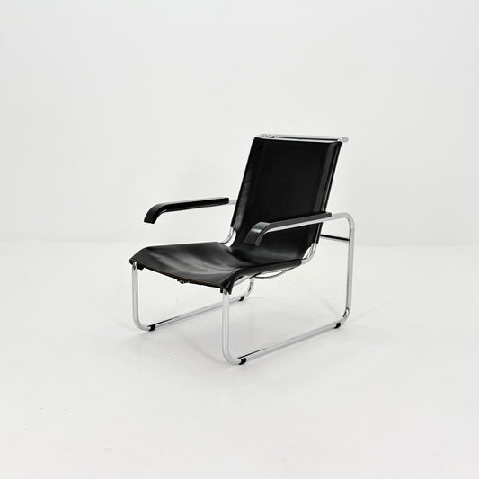 Mid century Bauhaus B35 Lounge Chair by Marcel Breuer for Thonet Germany 1970s