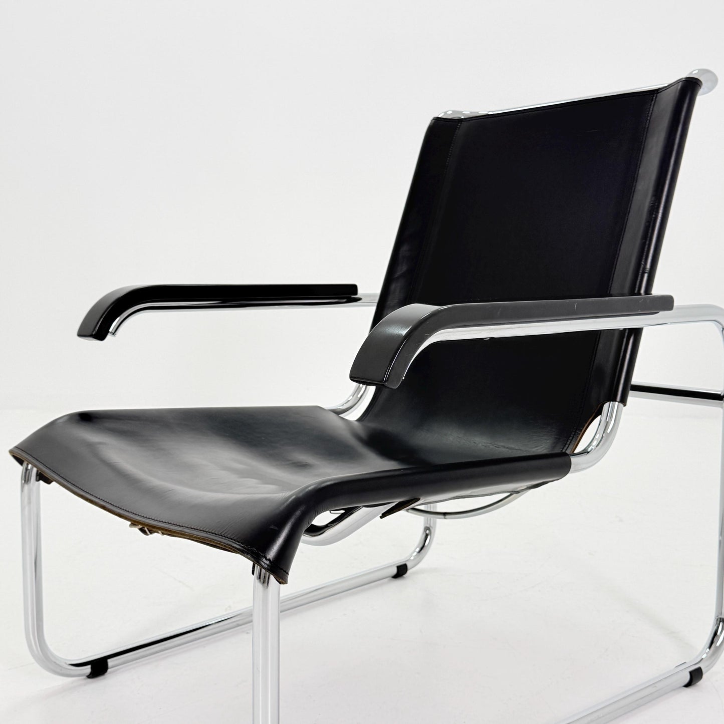 Mid century Bauhaus B35 Lounge Chair by Marcel Breuer for Thonet Germany 1970s