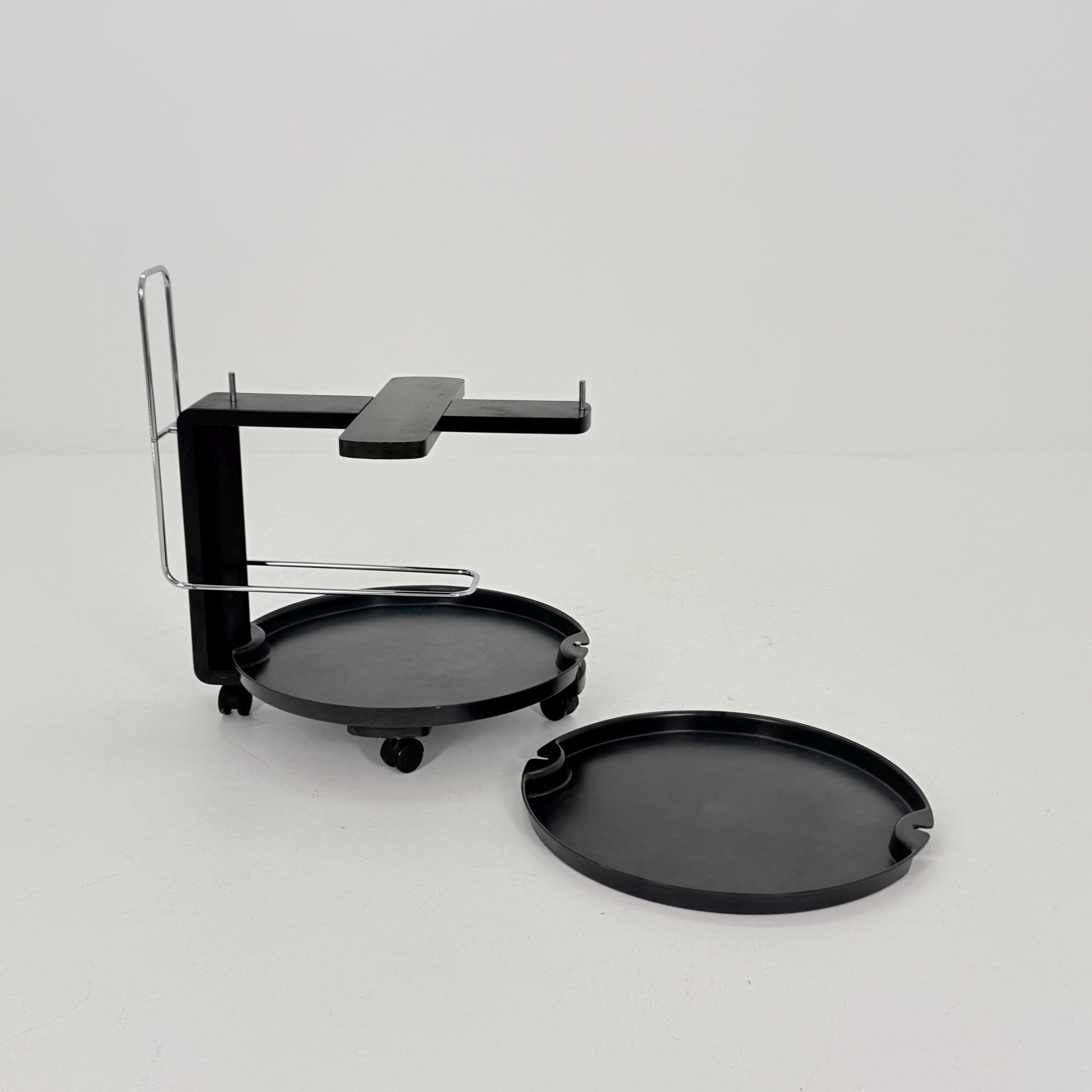 Mid century Rosenthal Service Trolley by Waldemar Rothe – 1980s German Bar Cart with Removable Trays