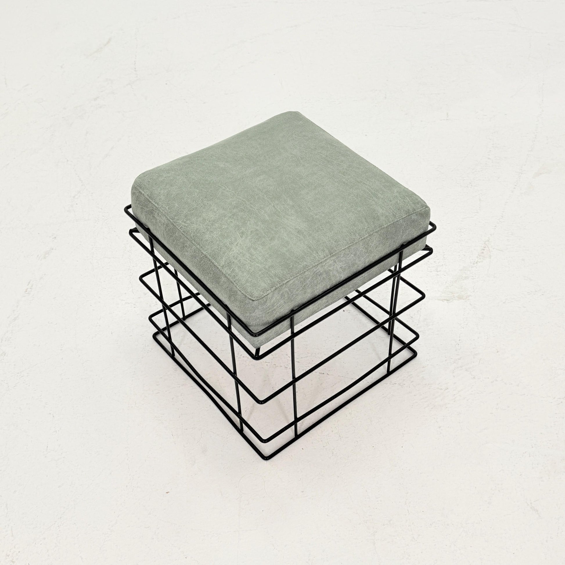Mid Century T1 Square Wire Stool by Verner Panton – 1980s