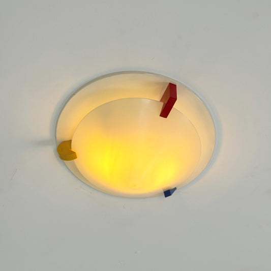 Mid century Ettore Sottsass for IKEA T8814 Memphis Wall Ceiling Lamp 1980s Sweden,