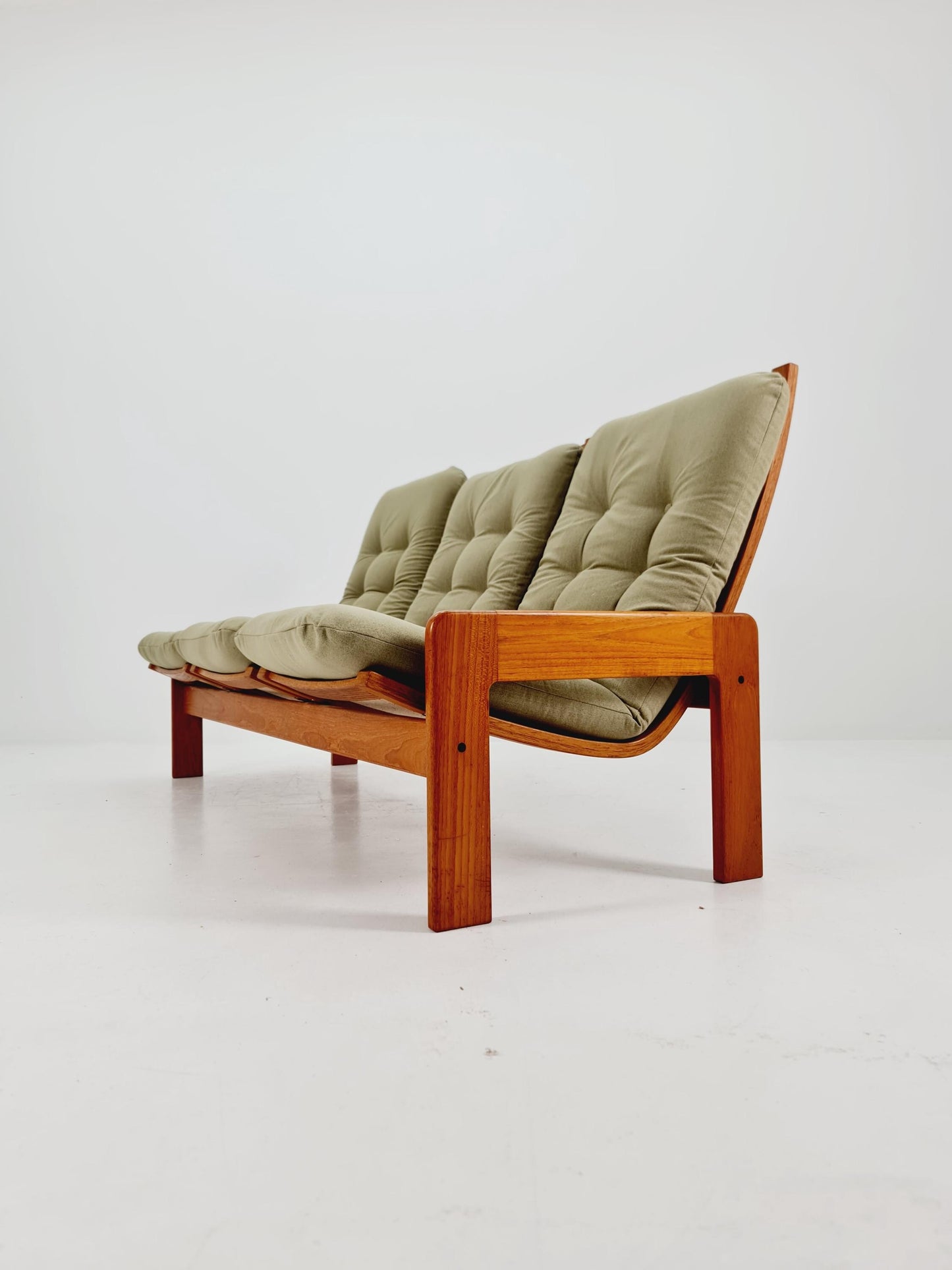 Mid-Century Modern 3-Seater Sofa by Yngve Ekström for Swedese – Newly Upholstered