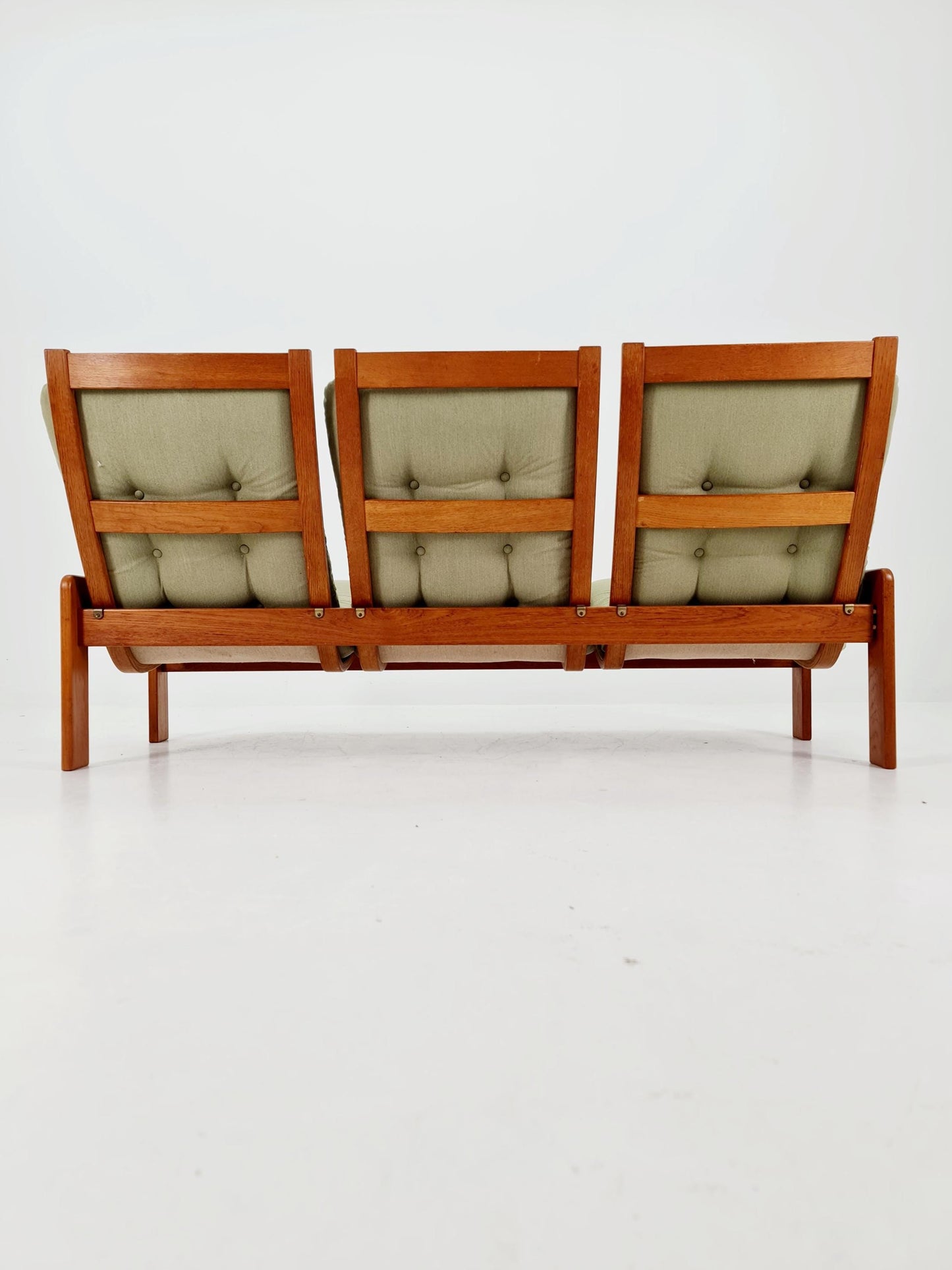 Mid-Century Modern 3-Seater Sofa by Yngve Ekström for Swedese – Newly Upholstered