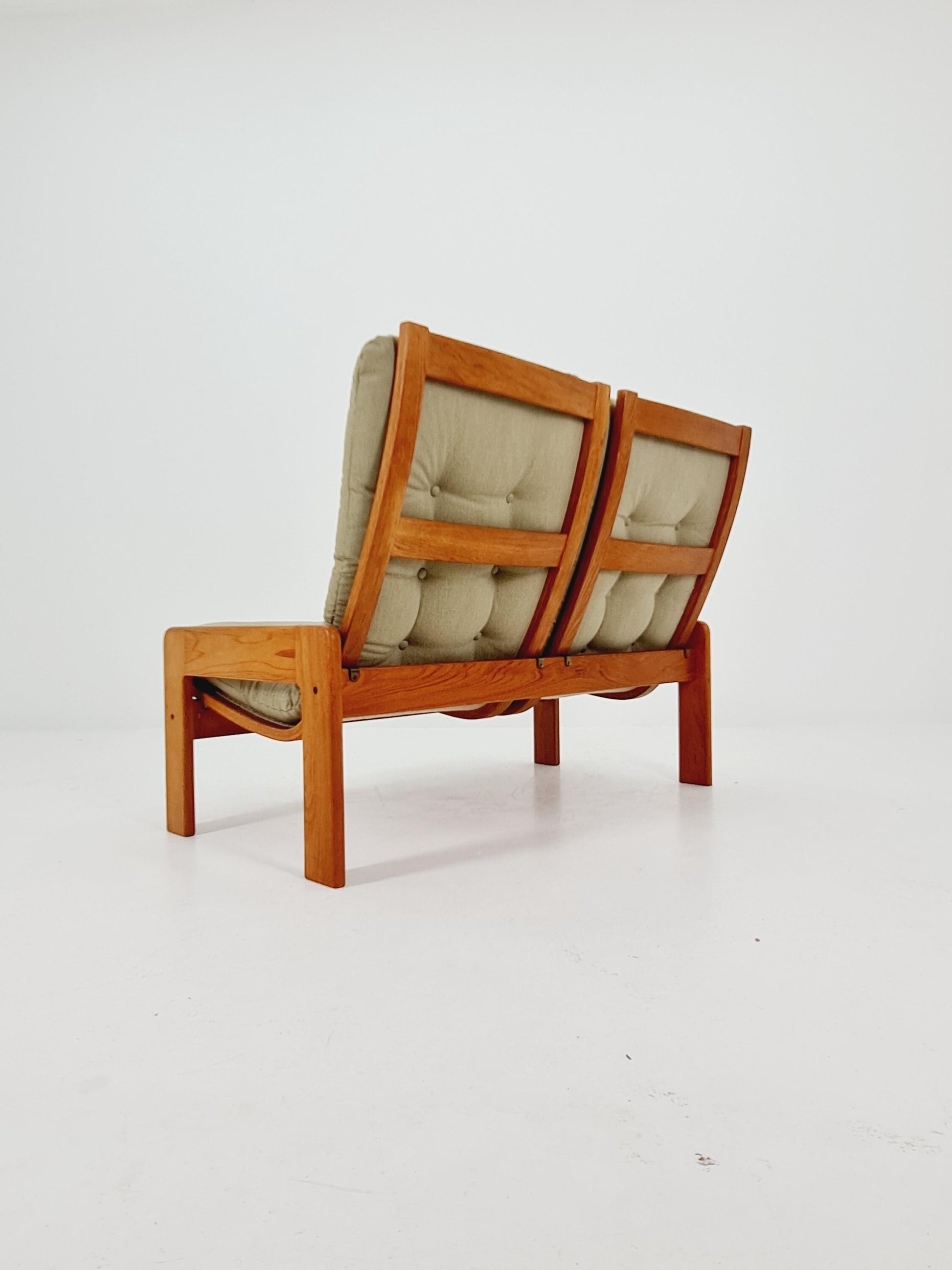 Mid-Century Modern 2-Seater Sofa by Yngve Ekström for Swedese – Newly Upholstered
