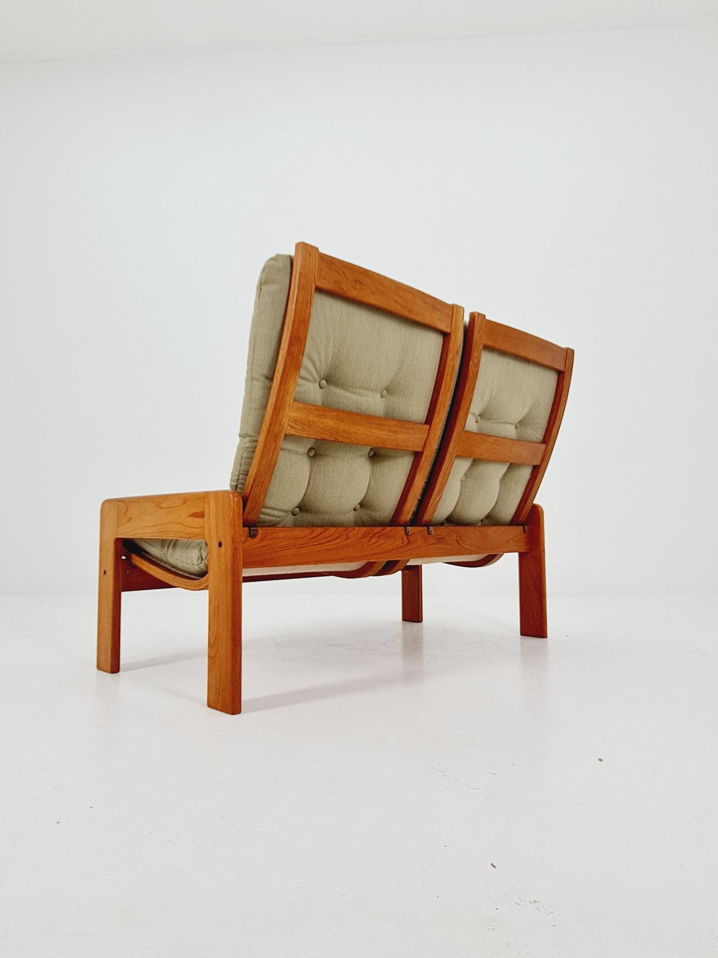Mid-Century Modern 2-Seater Sofa by Yngve Ekström for Swedese – Newly Upholstered
