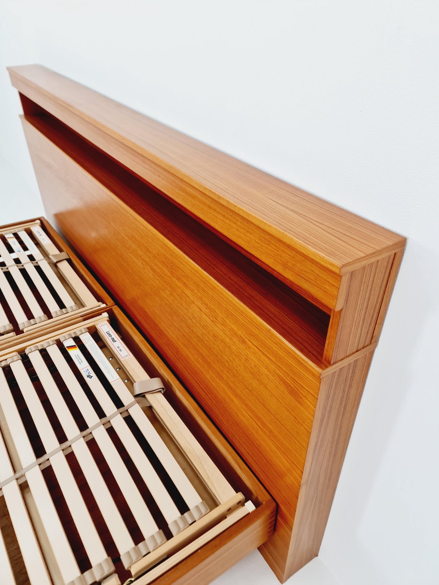 Exquisite Mid-Century Modern Danish Teak double Bed King Size 1970s