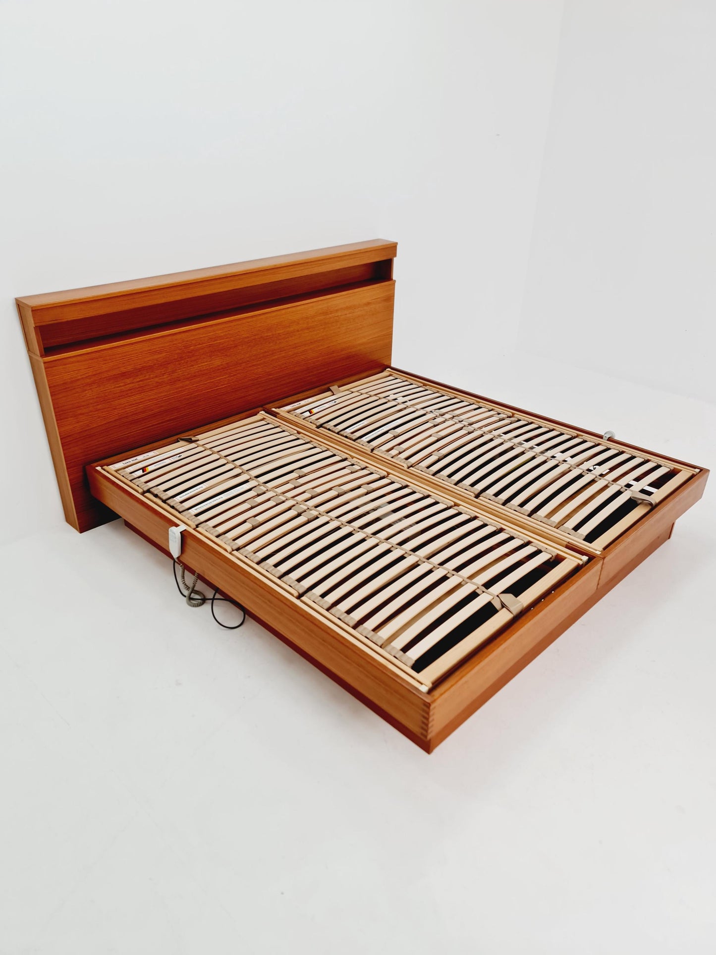 Exquisite Mid-Century Modern Danish Teak double Bed King Size 1970s