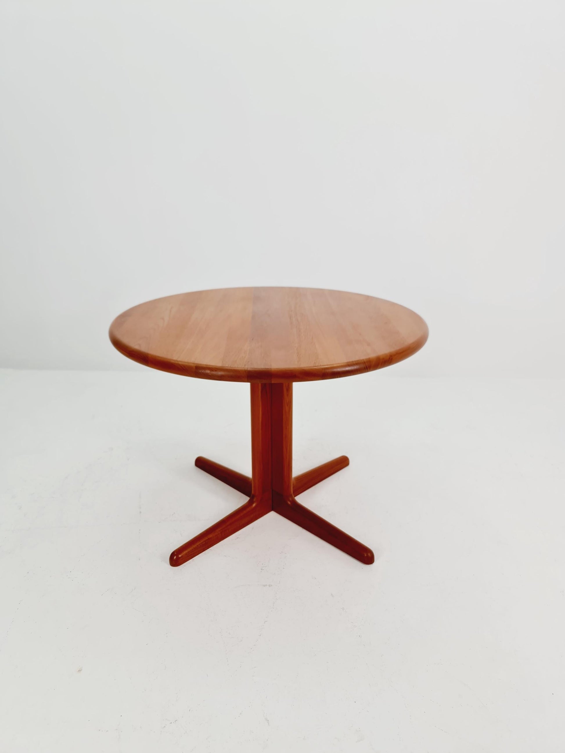 Mid century Danish SolidTeak Round dining table By Korup Design , 1970s
