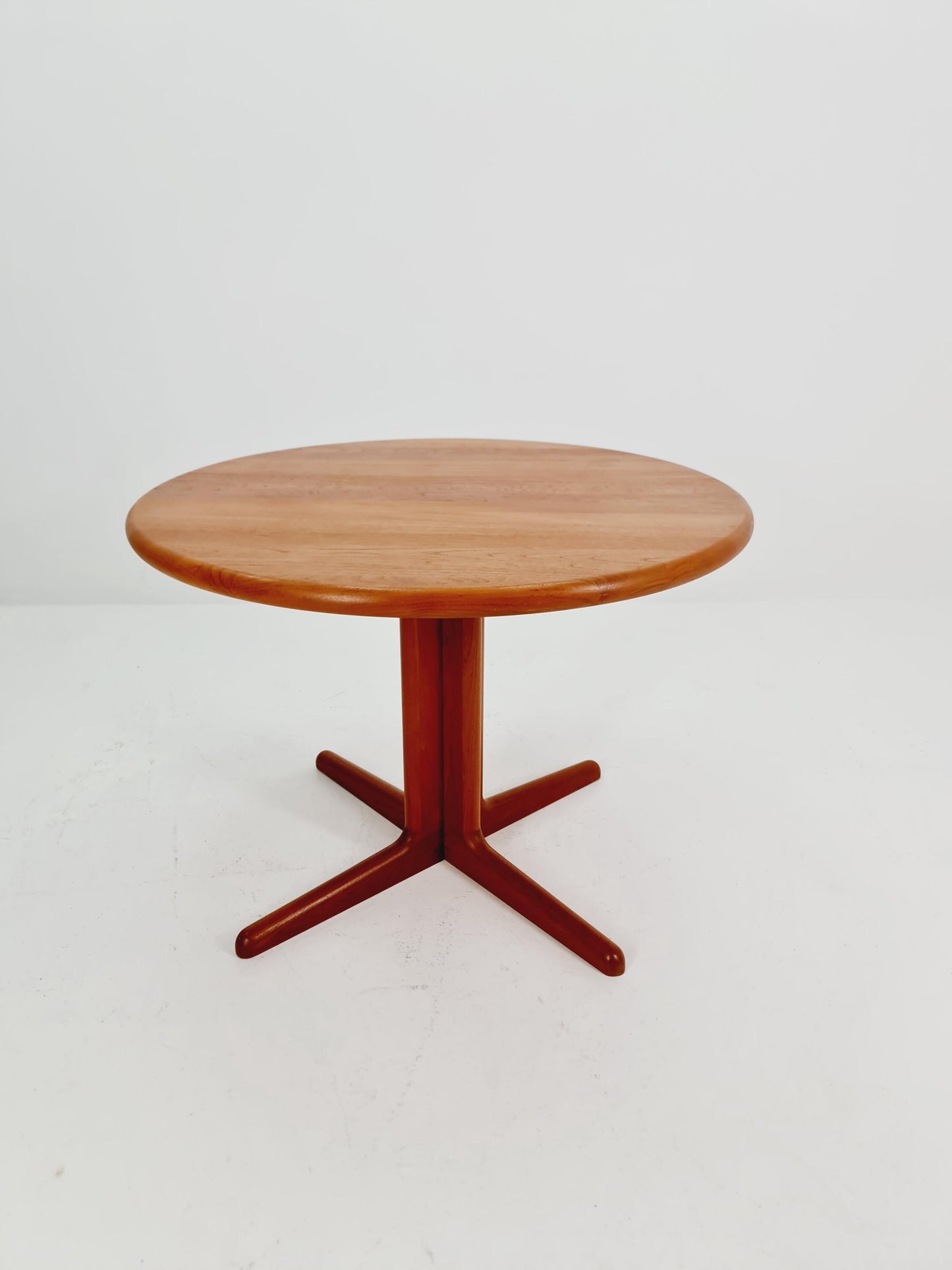 Mid century Danish SolidTeak Round dining table By Korup Design , 1970s