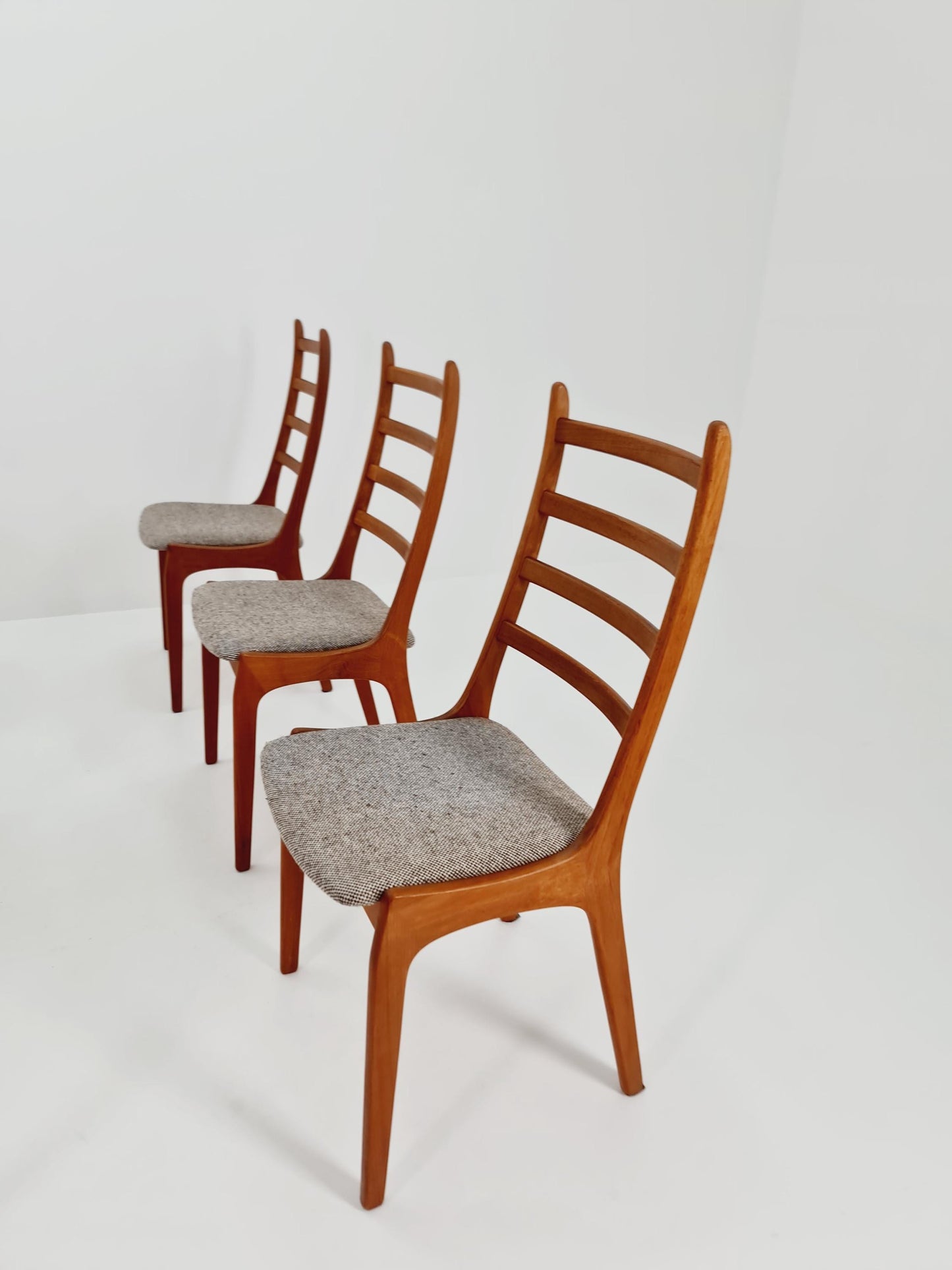 Vintage Danish solid teak dining chairs by Kai kritiansen for Koruo stolefabrik ,Model N 26 , 1960s, Set of 6