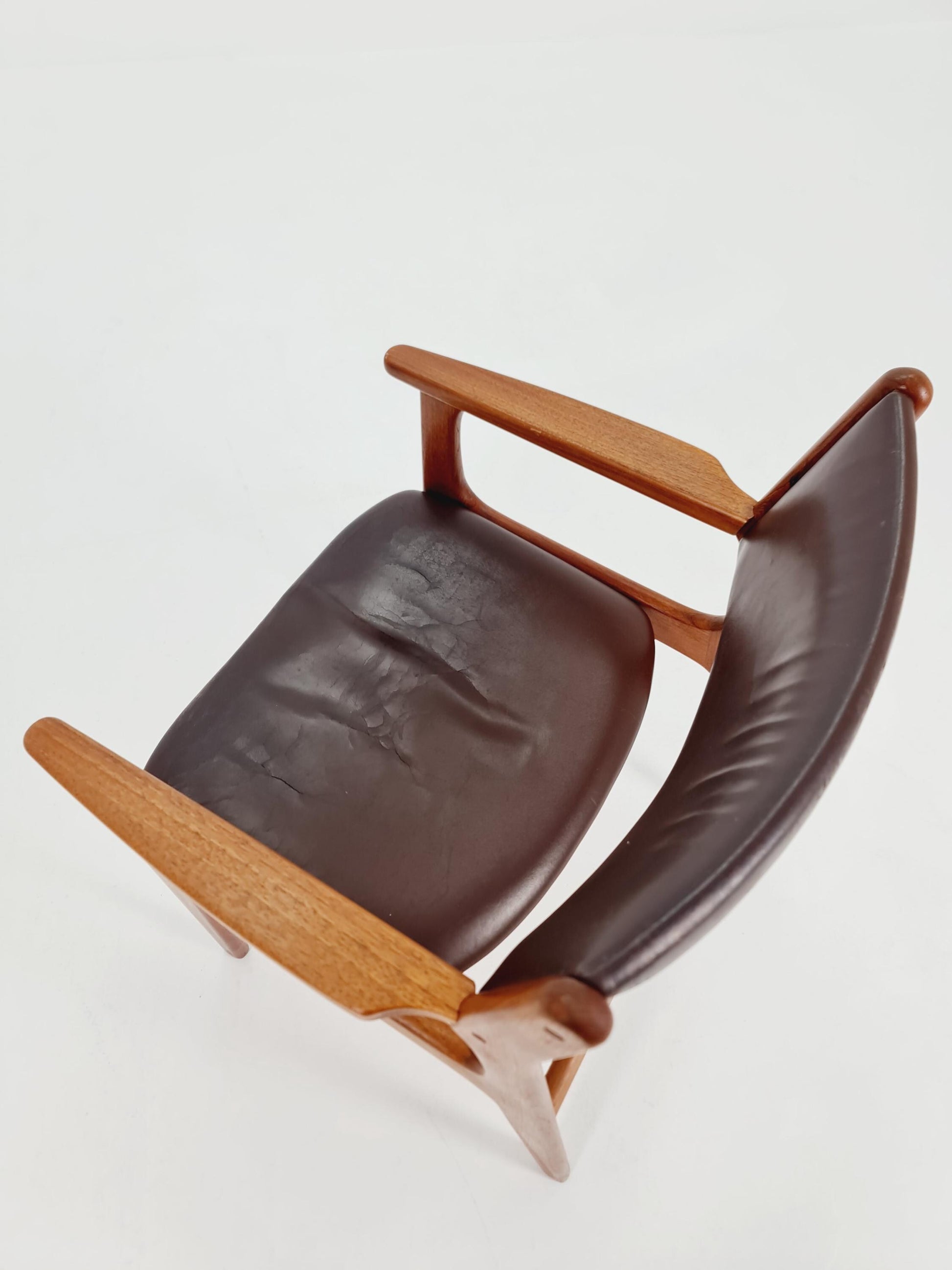 Danish Rare Teak Armchair By Erik Buch for Orum , 1960s