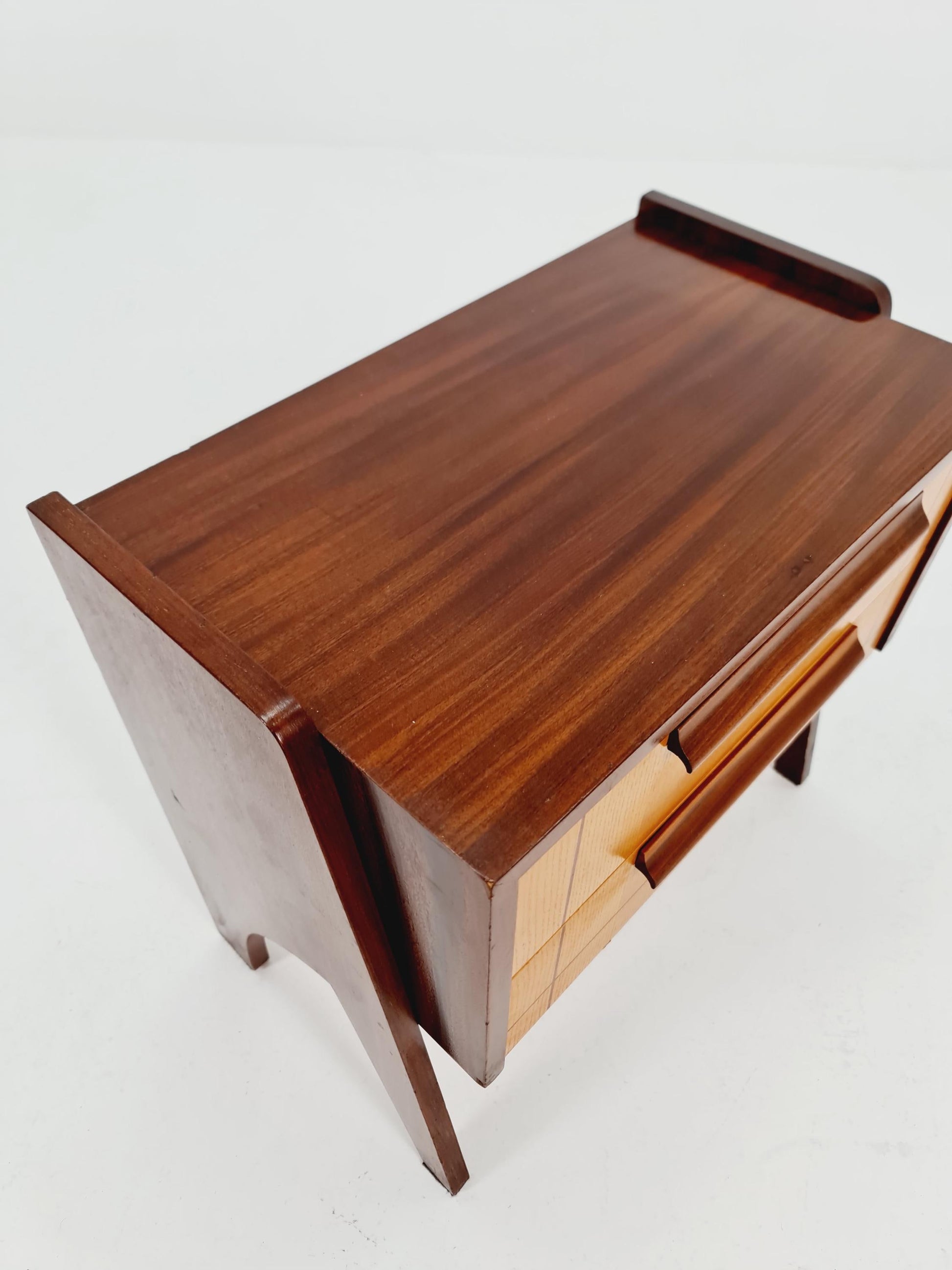 Midcentury German teak Side table/ Bedside table, 1960s