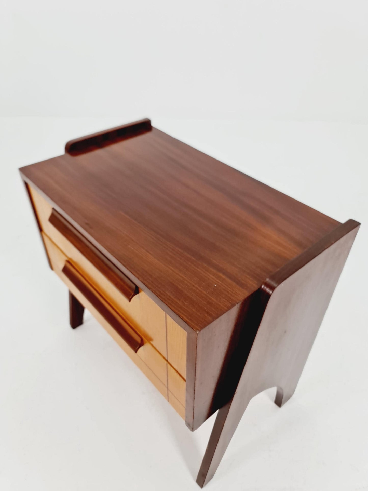 Midcentury German teak Side table/ Bedside table, 1960s