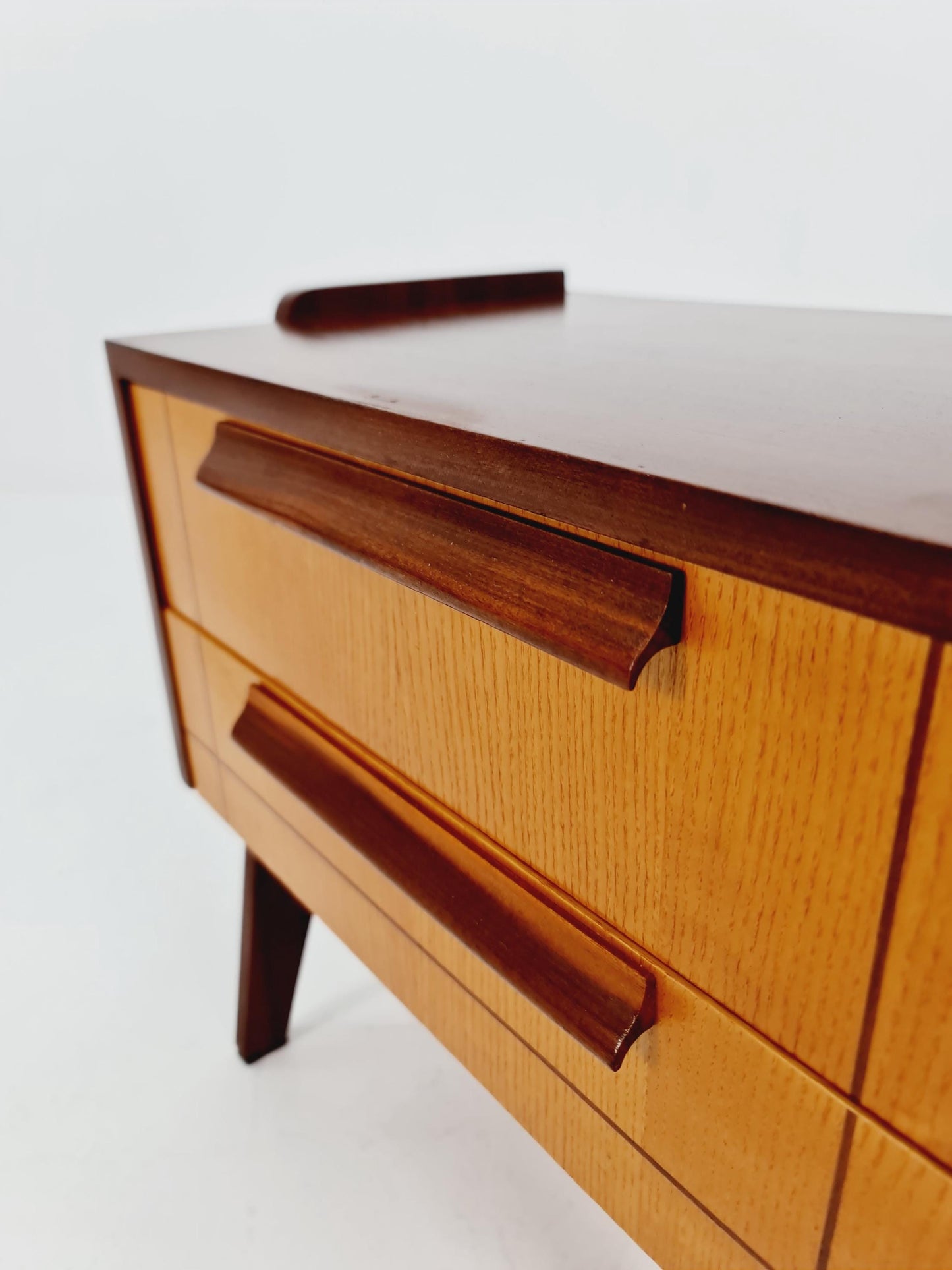 Midcentury German teak Side table/ Bedside table, 1960s