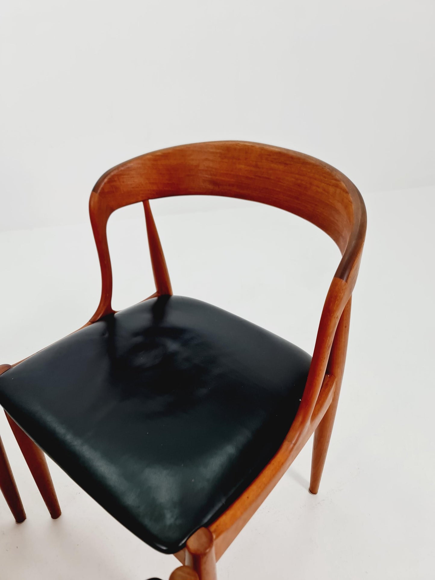 Vintage Danish teak dining charis by johannes Andersen for Uldum Mobelfabrik , 1960s, set of 4