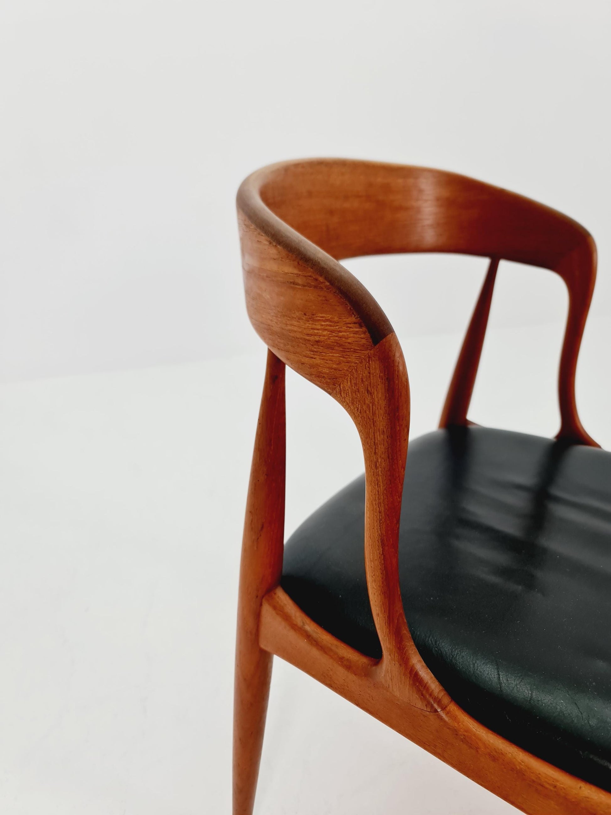 Vintage Danish teak dining charis by johannes Andersen for Uldum Mobelfabrik , 1960s, set of 4