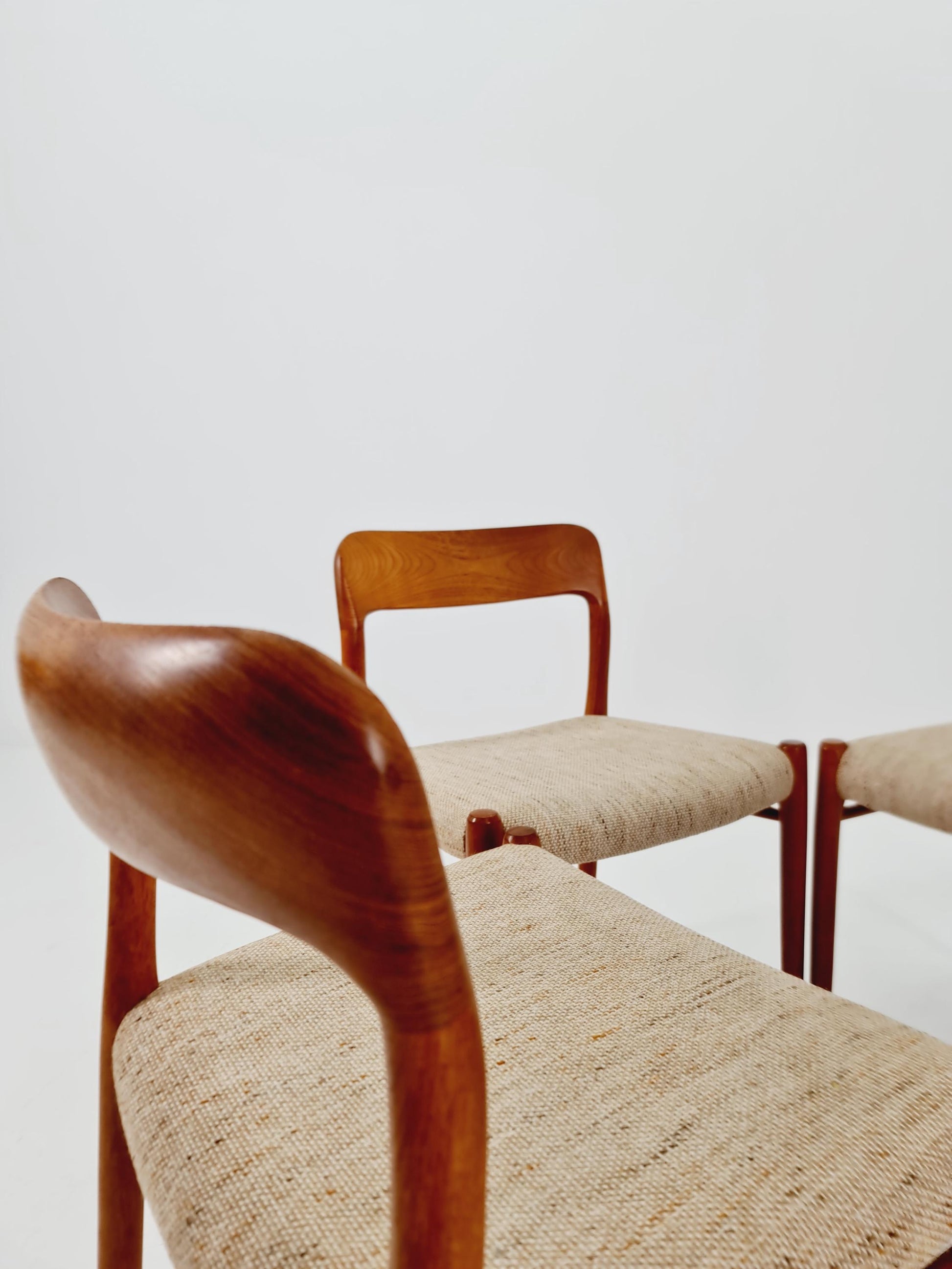 MidCentury Danish Teak Dining Chairs Niels O.Moller, 1960s, set of 4