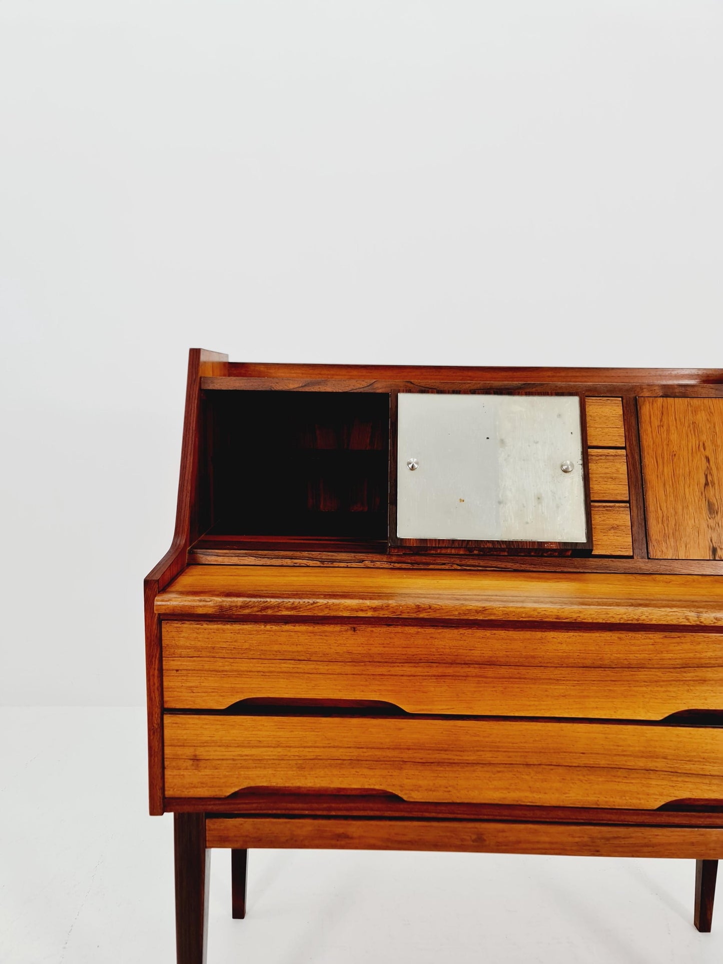 Super Rare Midcentury Secretary Desk Rosewood , Denmark, 1960's