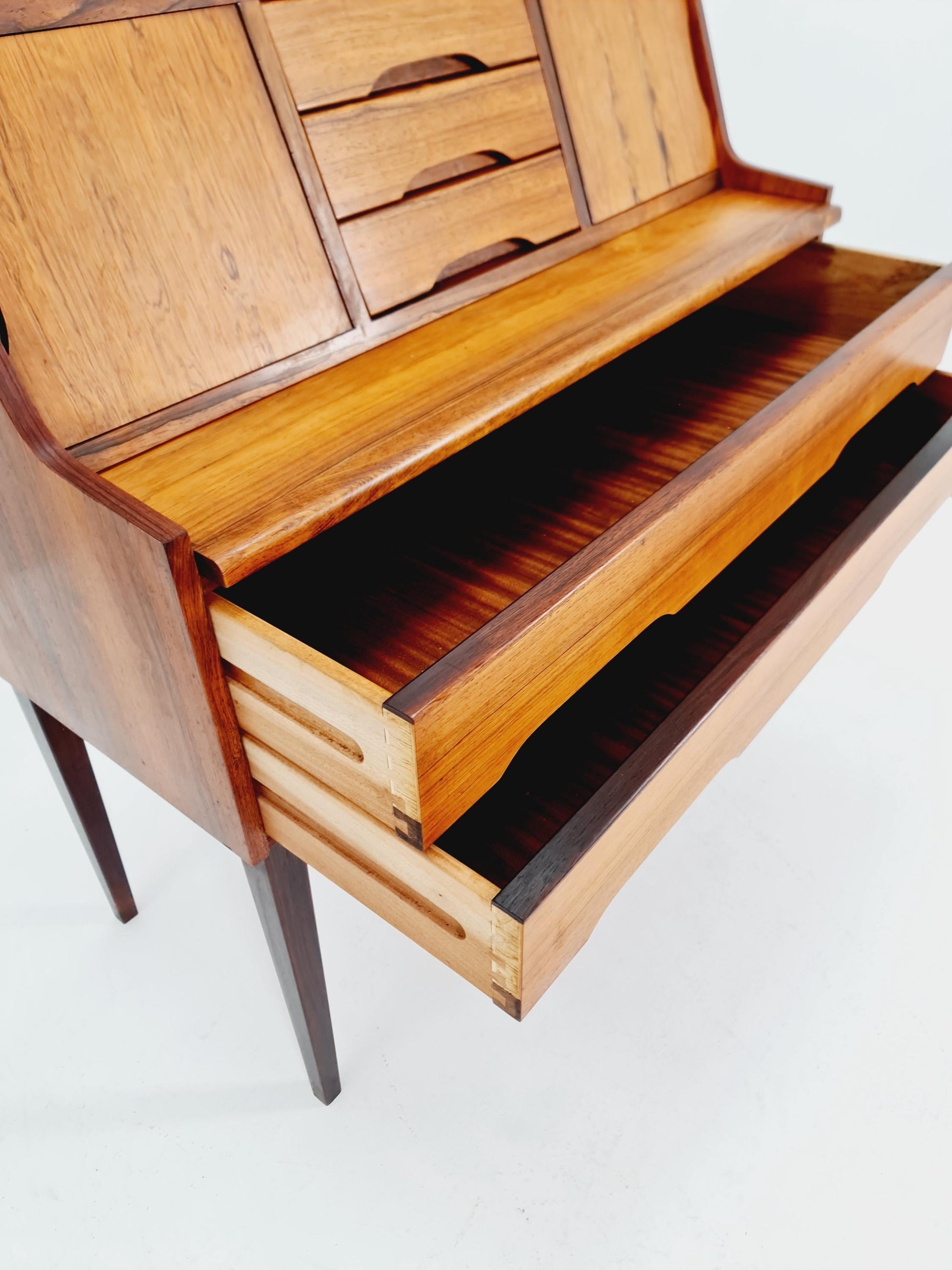 Super Rare Midcentury Secretary Desk Rosewood , Denmark, 1960's