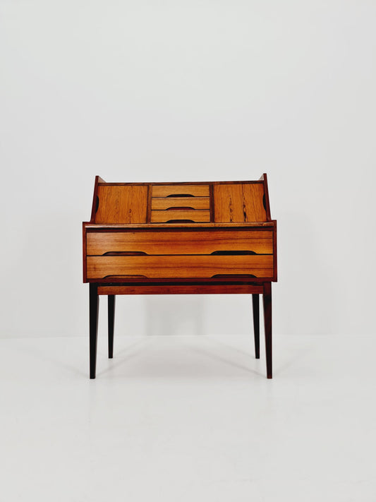 Super Rare Midcentury Secretary Desk Rosewood , Denmark, 1960's