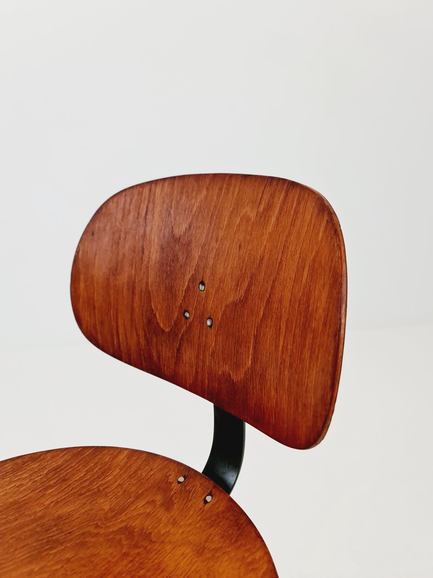 Bauhaus office chair in solid wood By Drabert 1930s