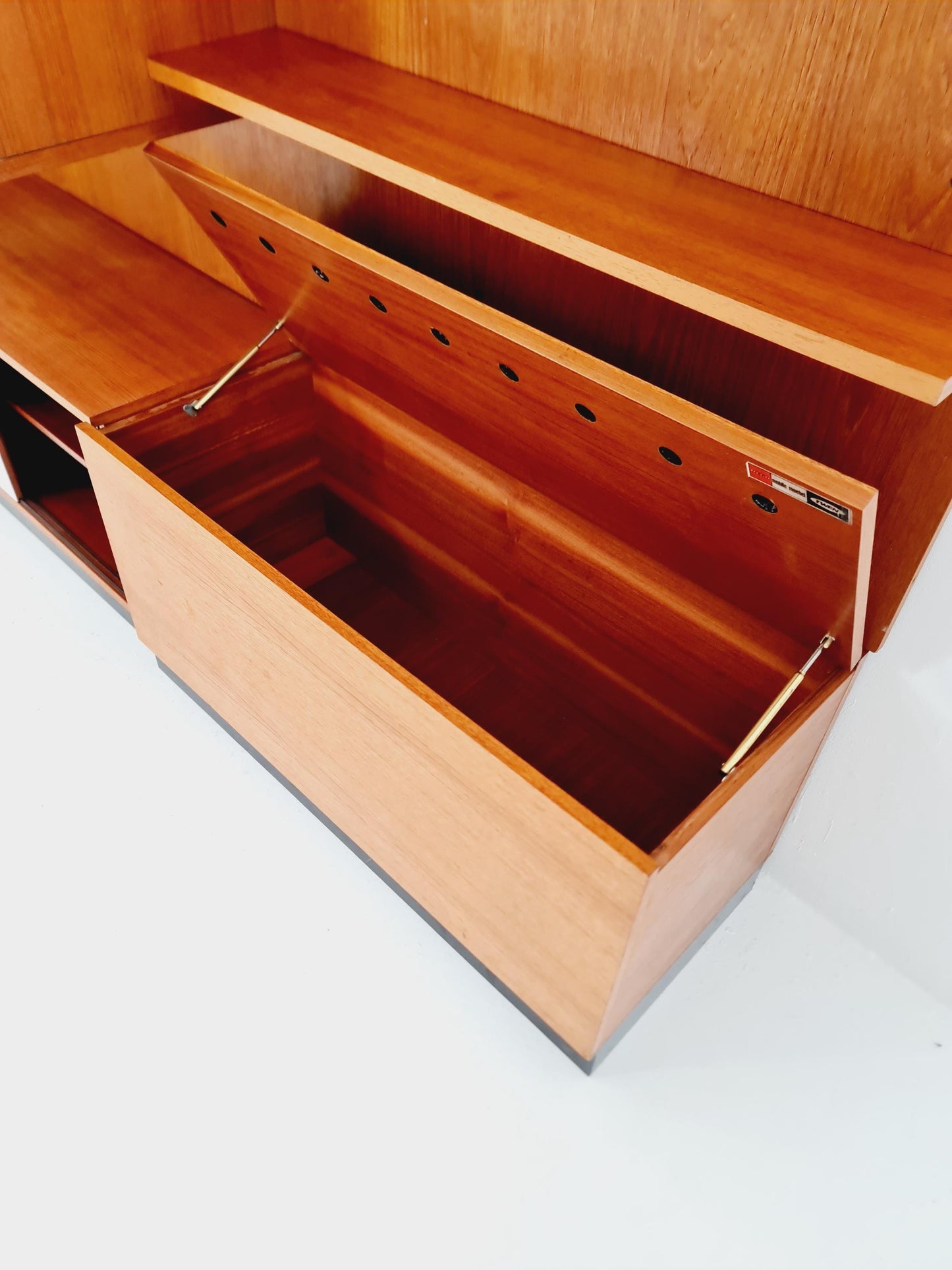 Rare German shelf-system by Günter Renkel for Rego Twen in Teak 1950s