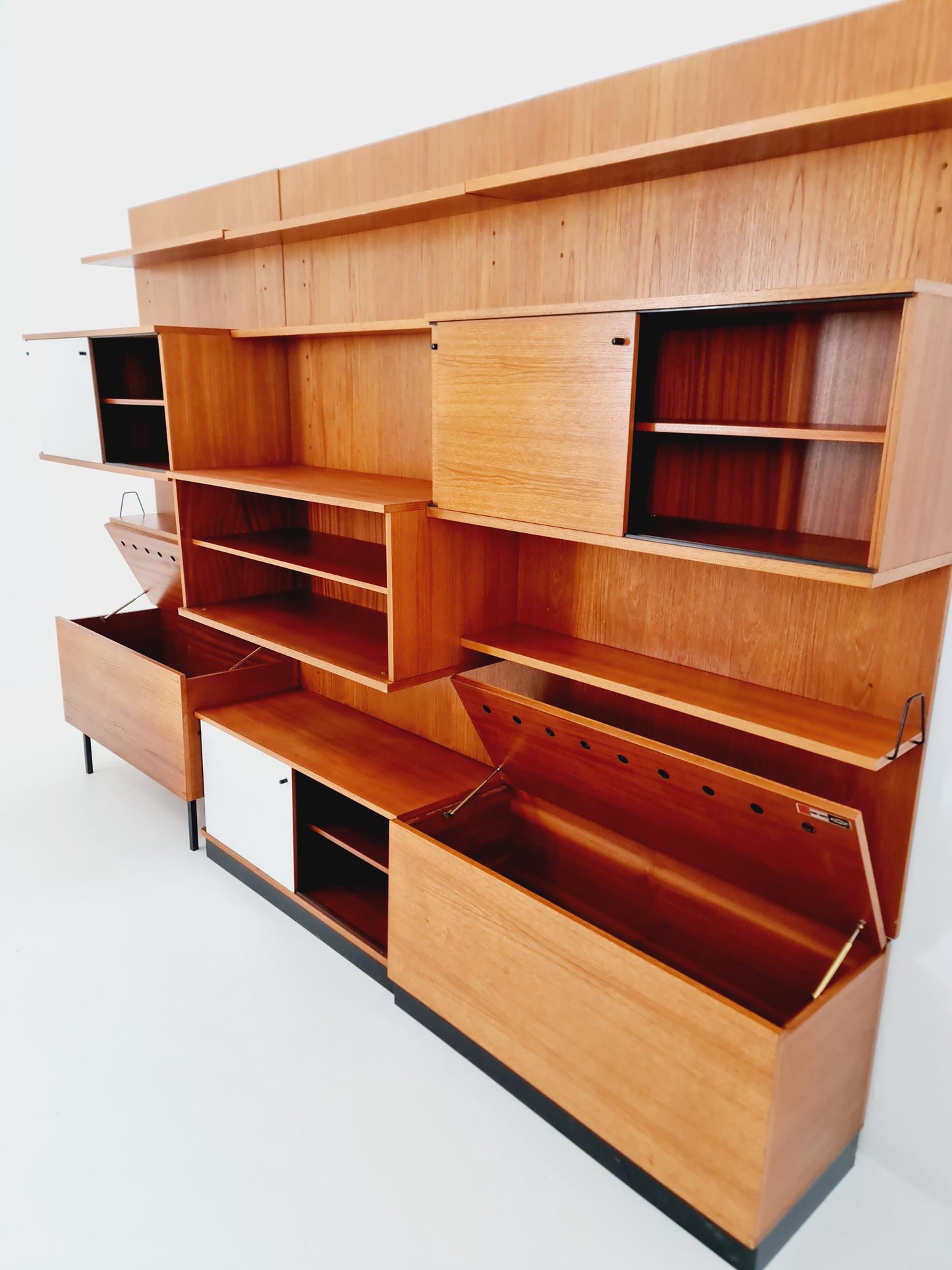 Rare German shelf-system by Günter Renkel for Rego Twen in Teak 1950s