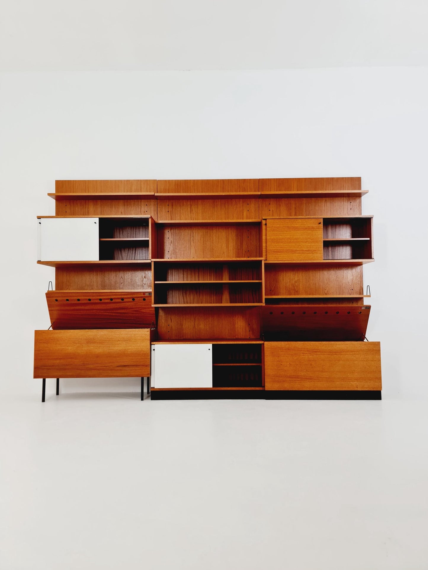 Rare German shelf-system by Günter Renkel for Rego Twen in Teak 1950s