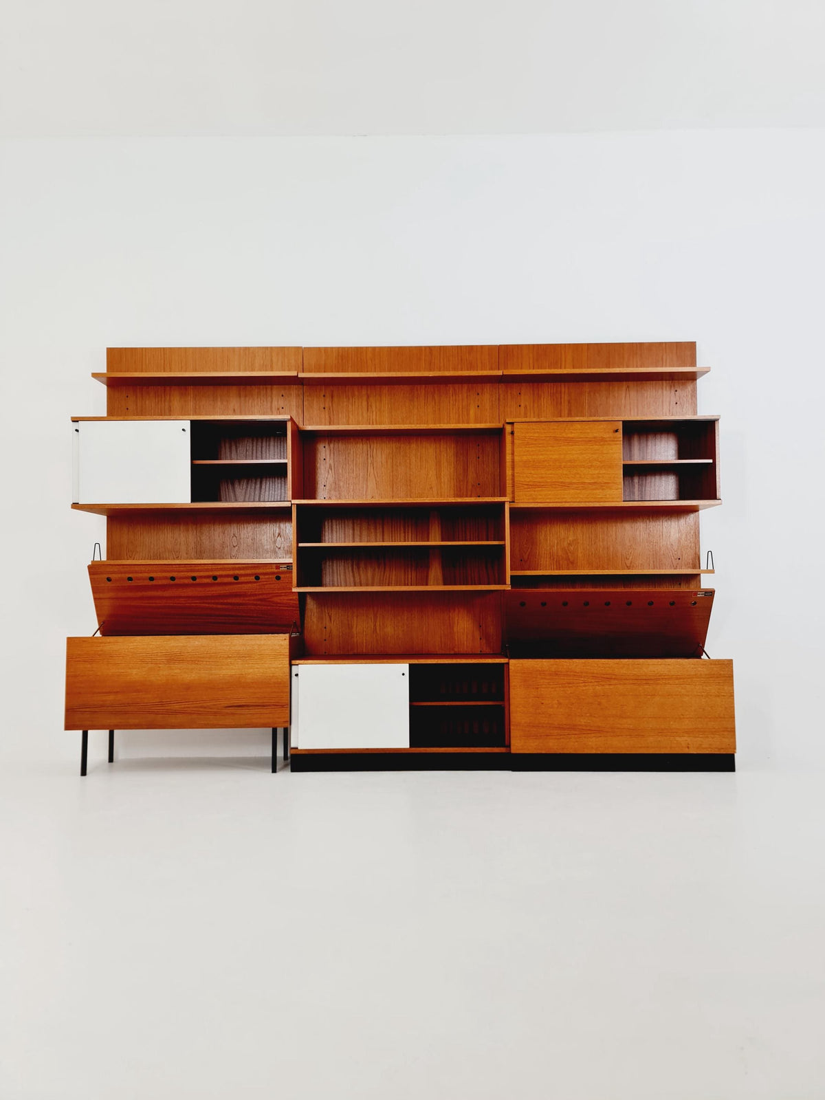 Rare German shelf-system by Günter Renkel for Rego Twen in Teak 1950s